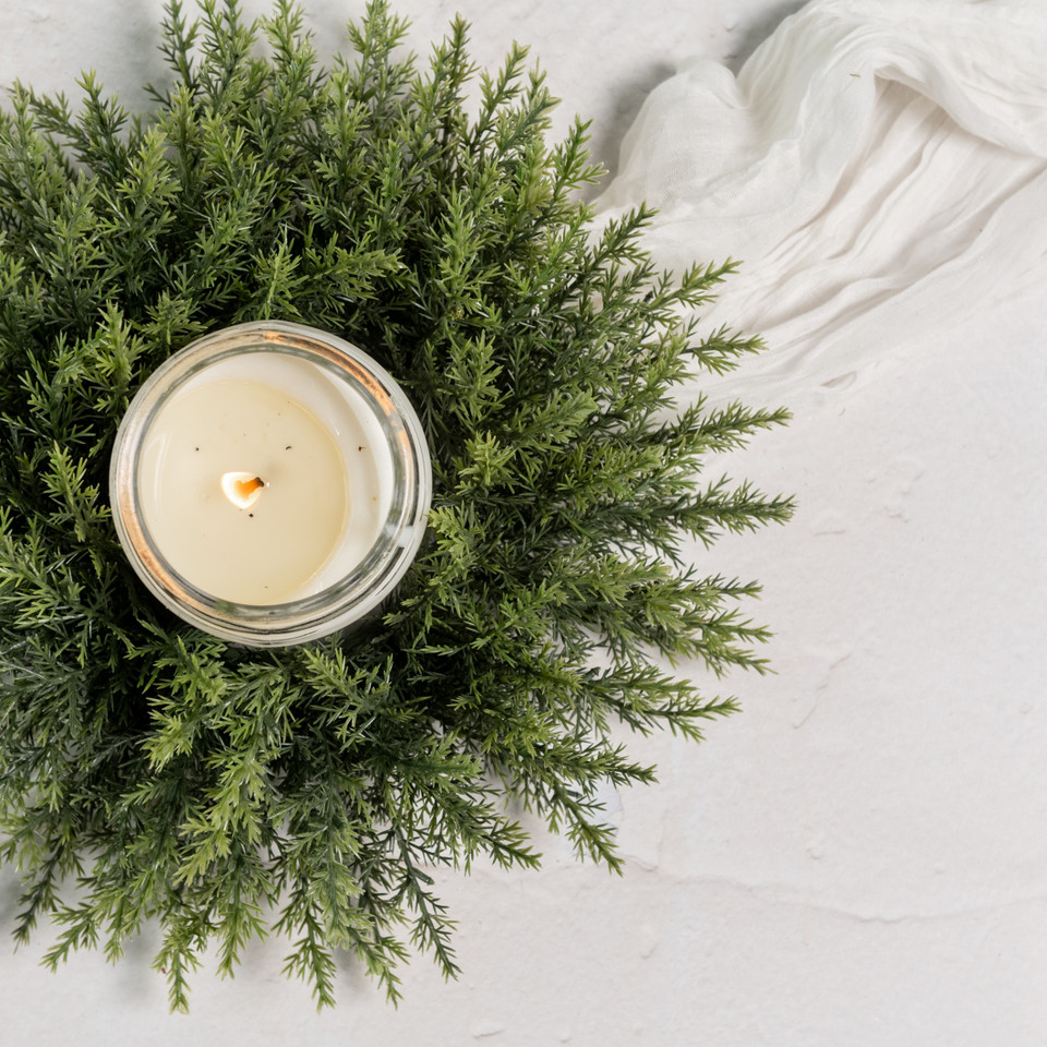 13" CEDAR CANDLE RING
