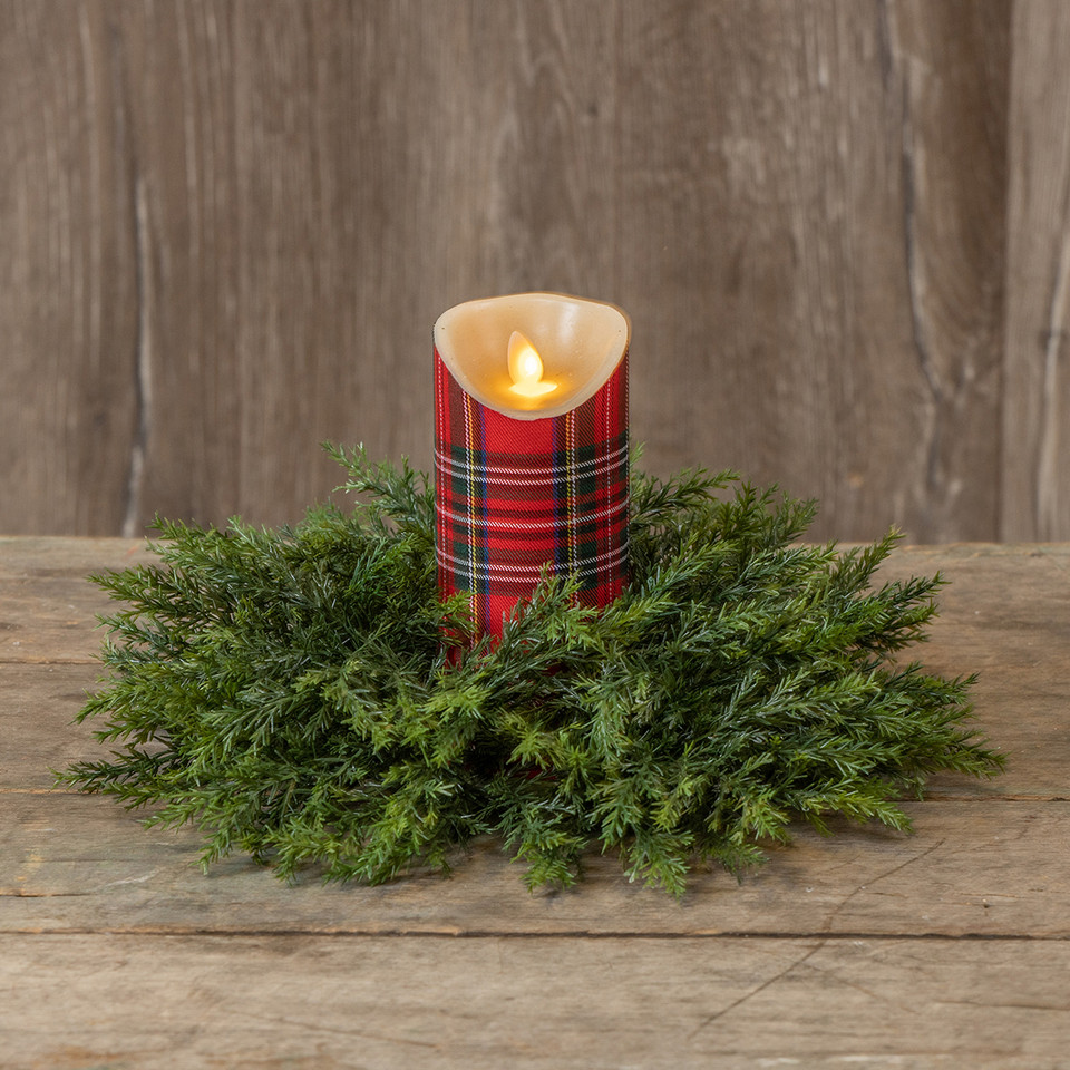 13" CEDAR CANDLE RING