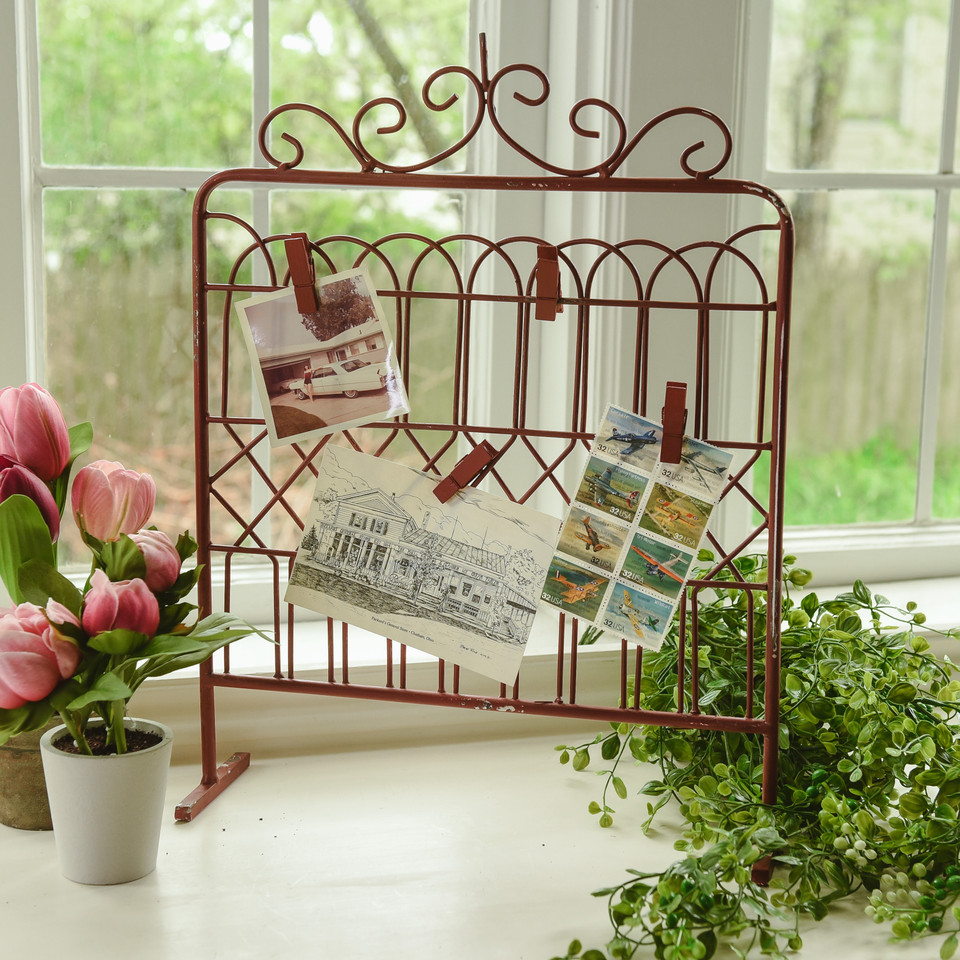 18" RED TABLETOP GATE