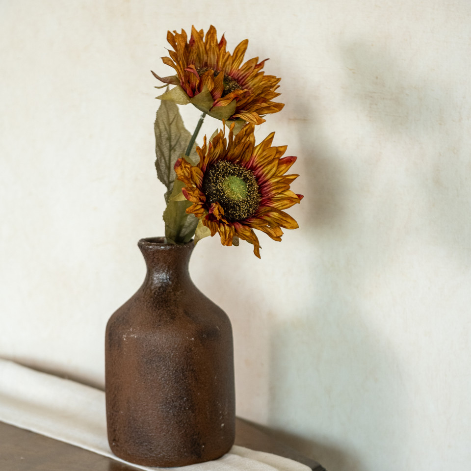 26" RED AND BROWN SUNFLOWER STEM