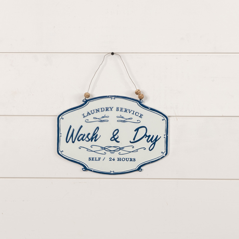 WASH & DRY SIGN