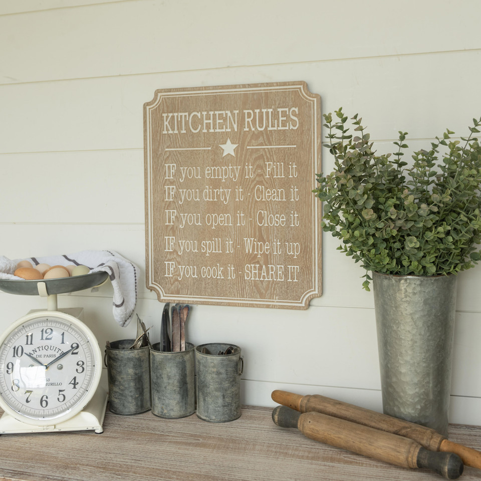 KITCHEN RULES SIGN