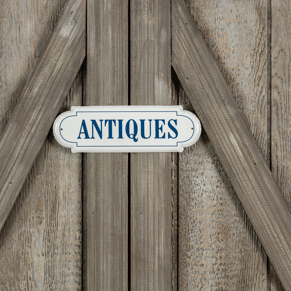 12.75" ANTIQUES SIGN