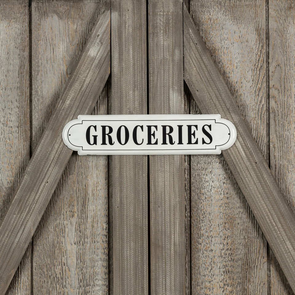 17.5" GROCERIES SIGN