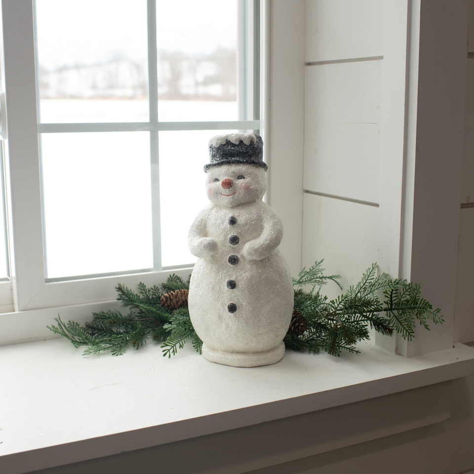 12" RED NOSE SNOWMAN