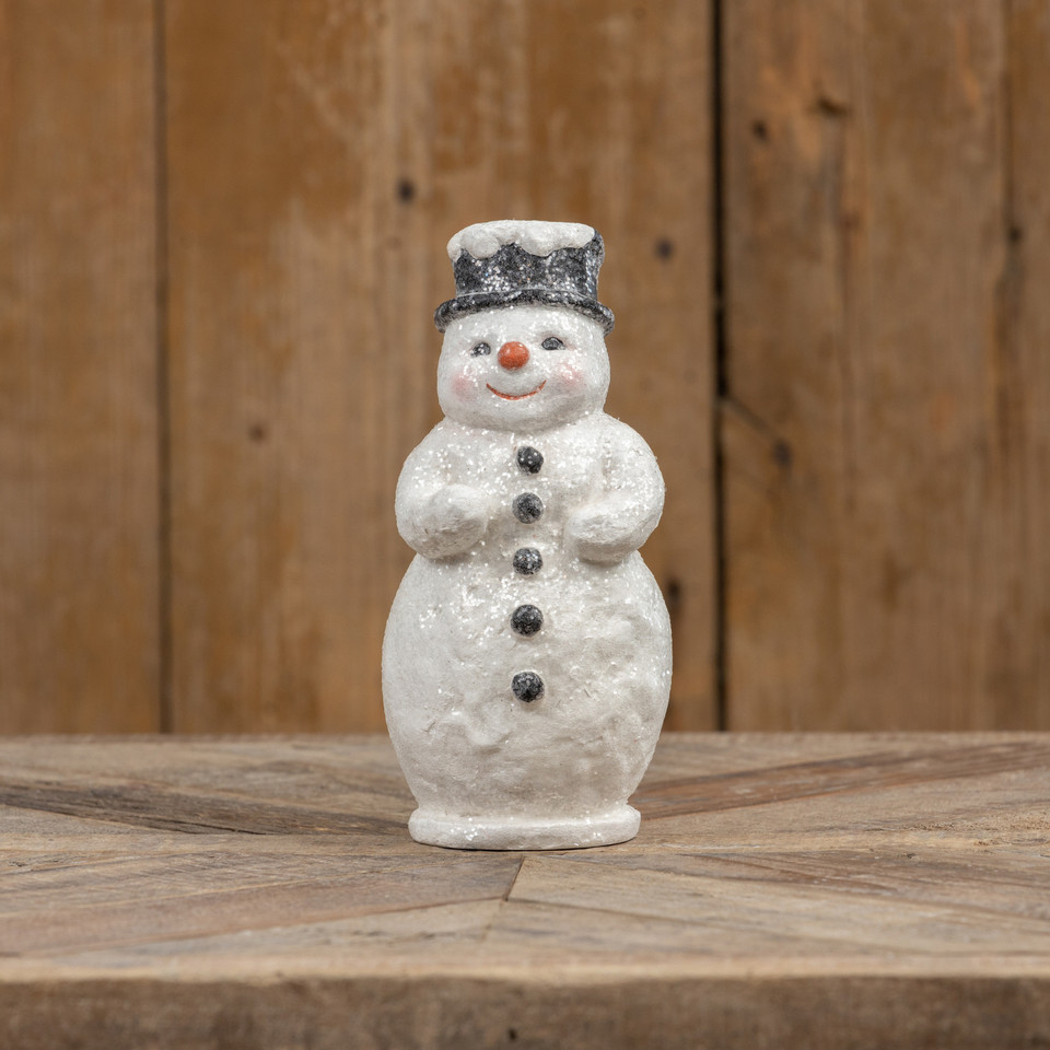 8" SNOWMAN W/ ORANGE NOSE