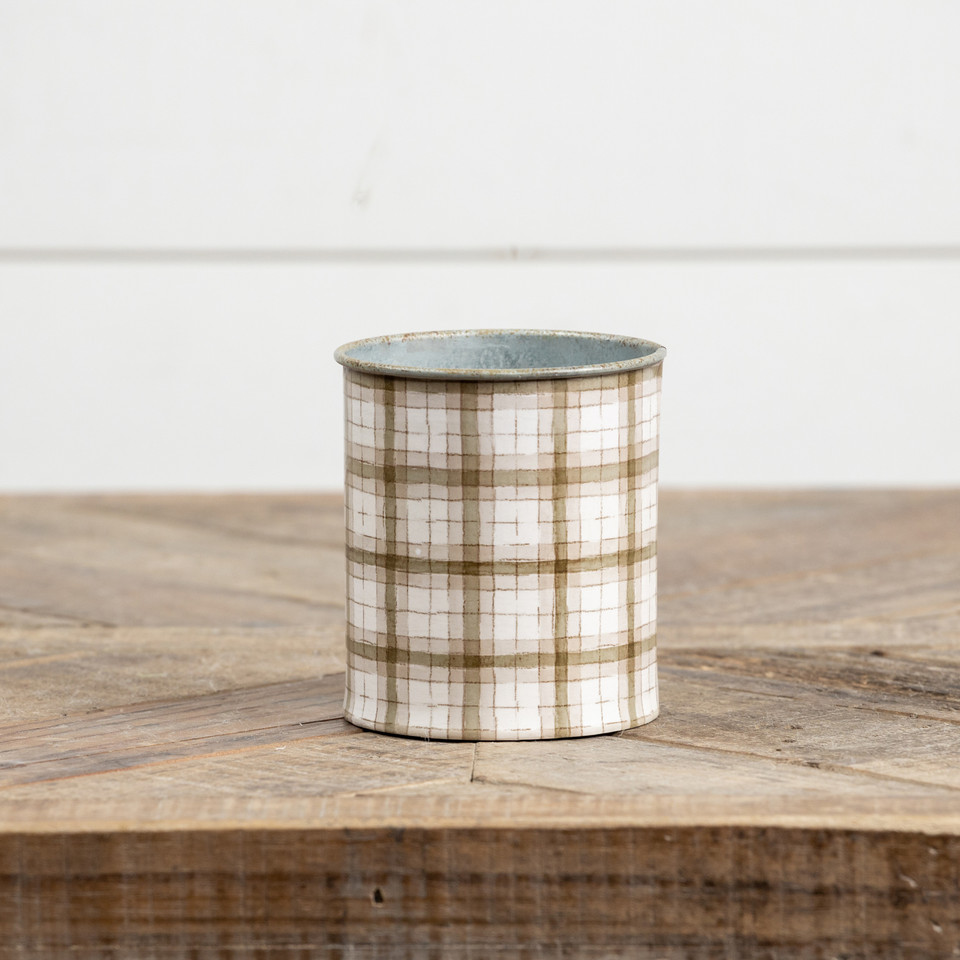 GREEN PLAID BUCKET
