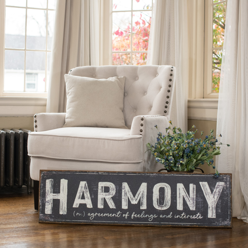 40"HARMONY METAL SIGN
