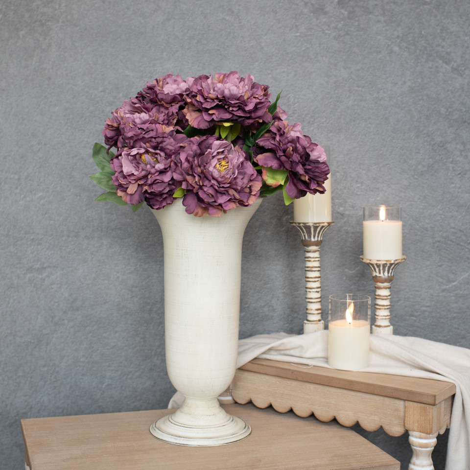 24.25" PURPLE PEONY SPRAY