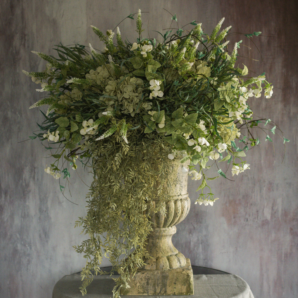 25.75" GREEN & WHITE FOXTAIL SPRAY