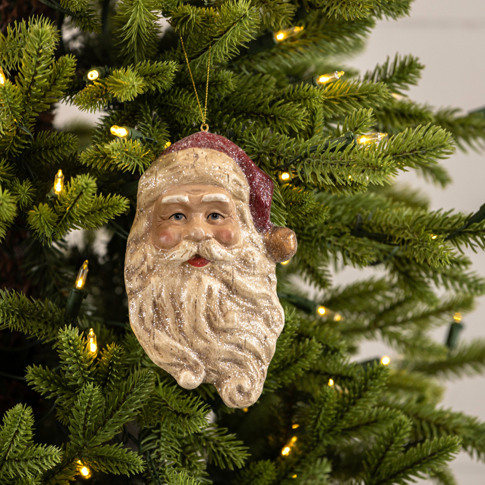 6.5" SANTA ORNAMENT