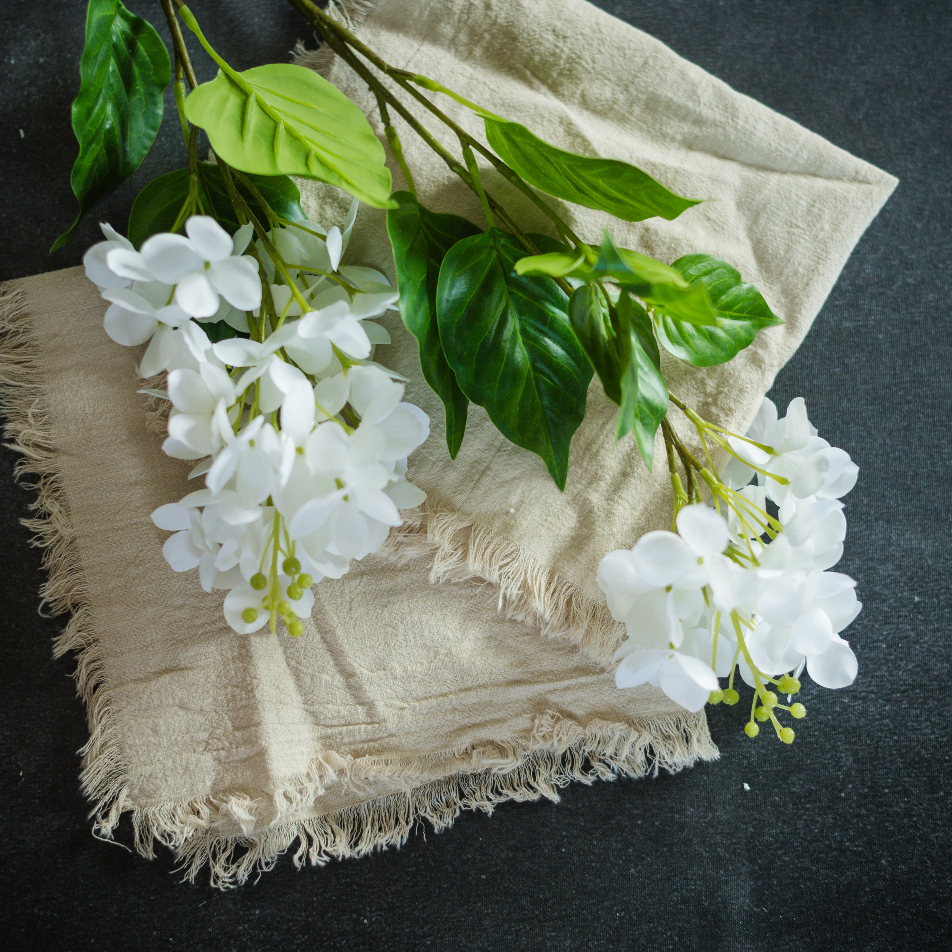 29" CREAM CONE HYDRANGEA SPRAY