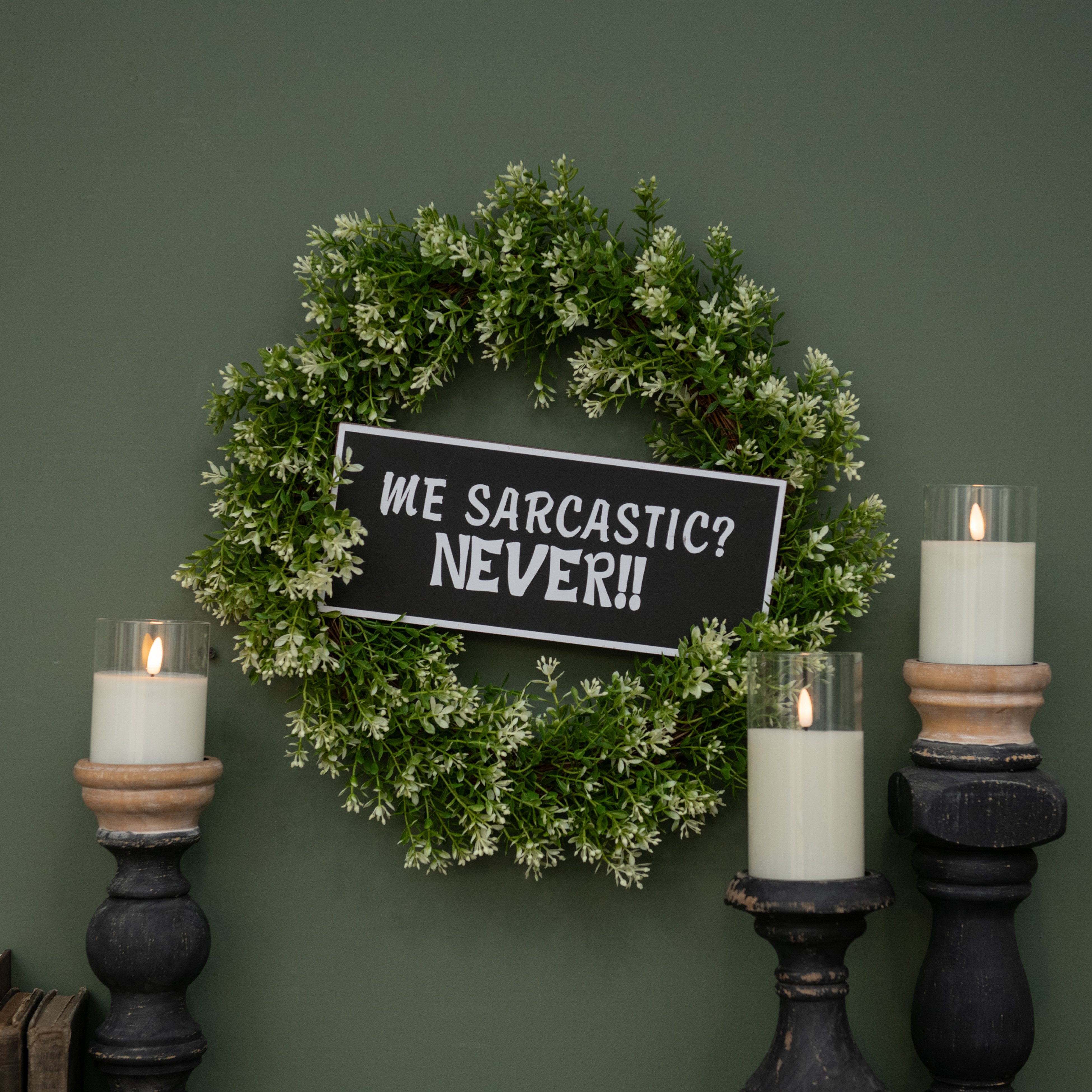 ME SARCASTIC METAL SIGN
