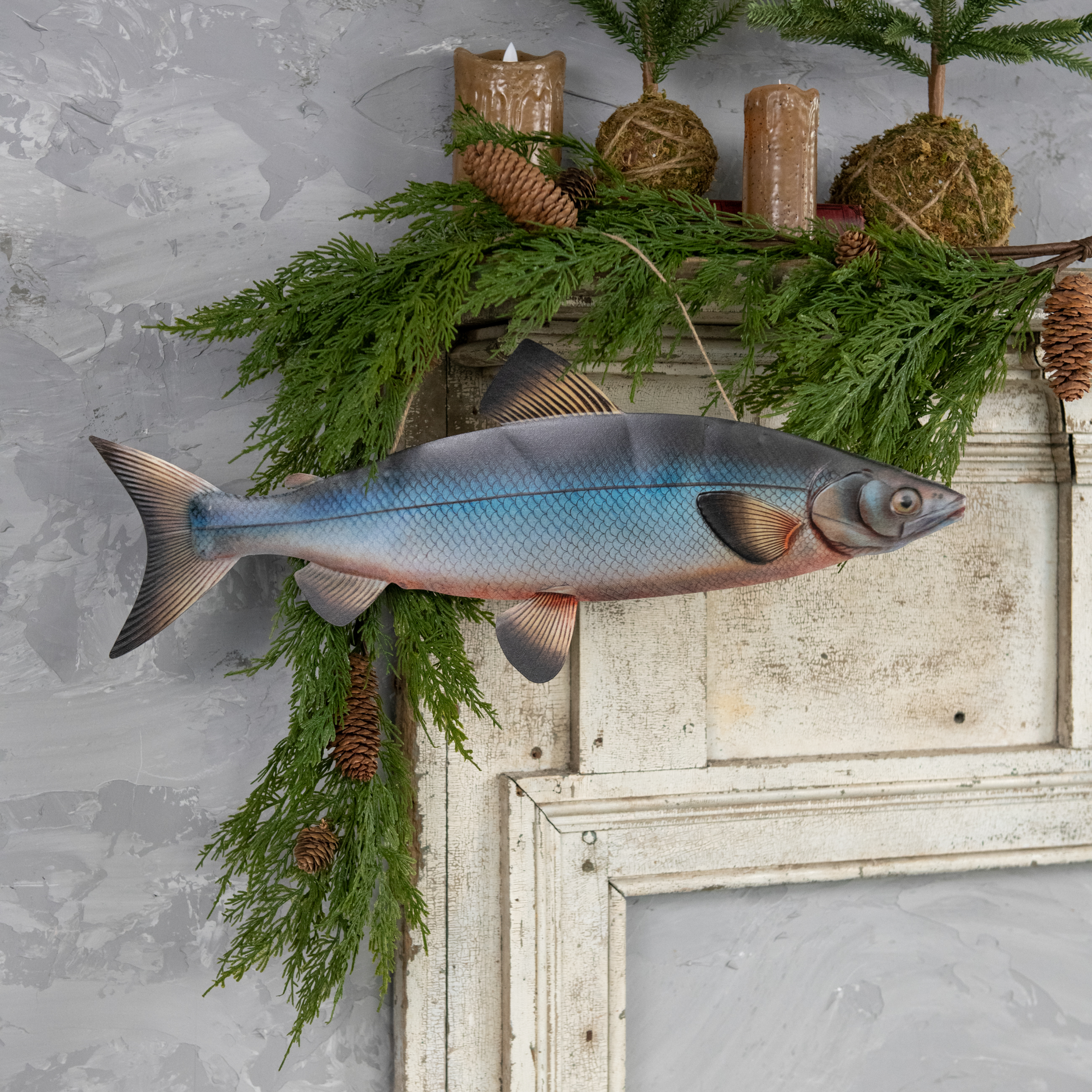 22" BLUE SALMON FISH