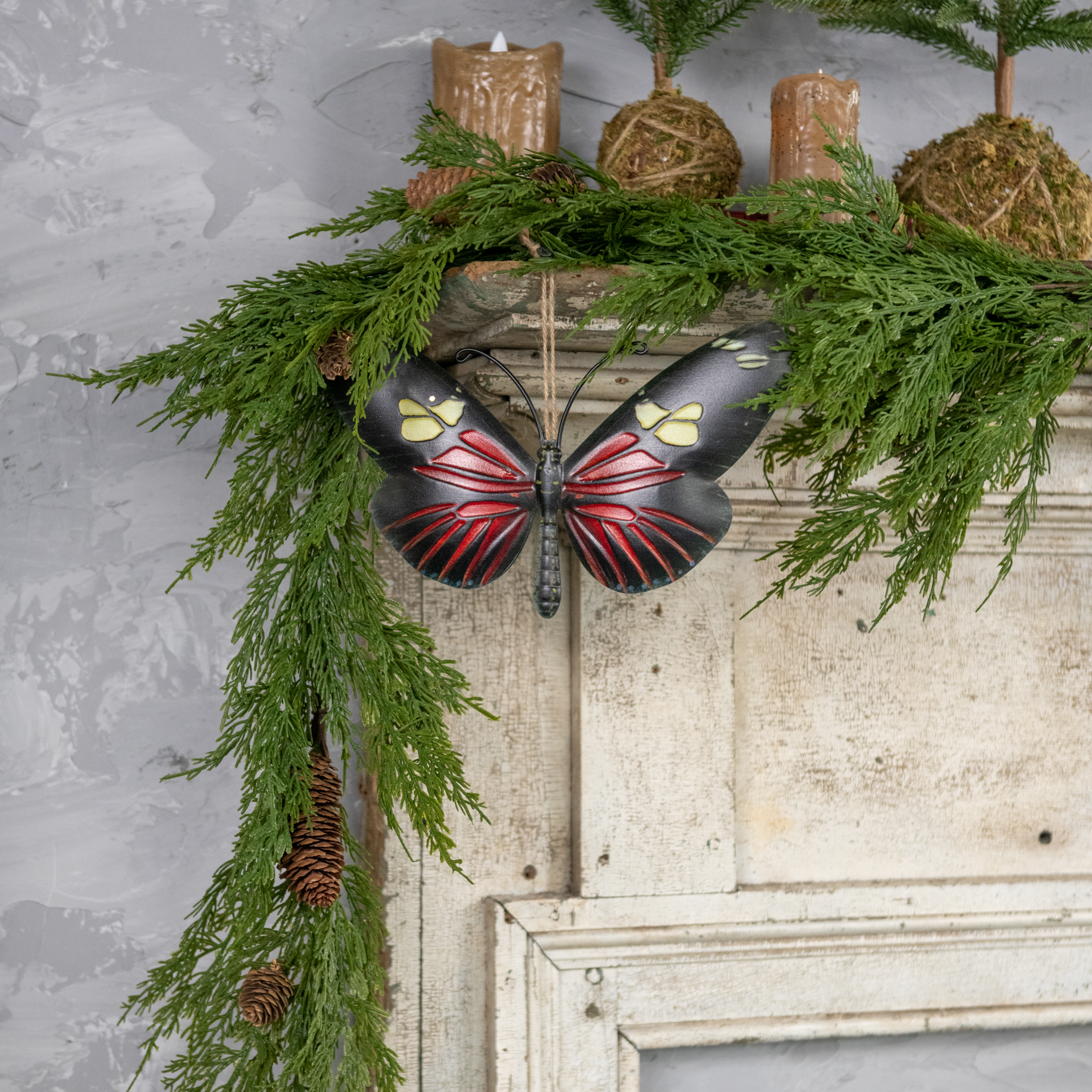 10" BLACK & ORANGE BUTTERFLY