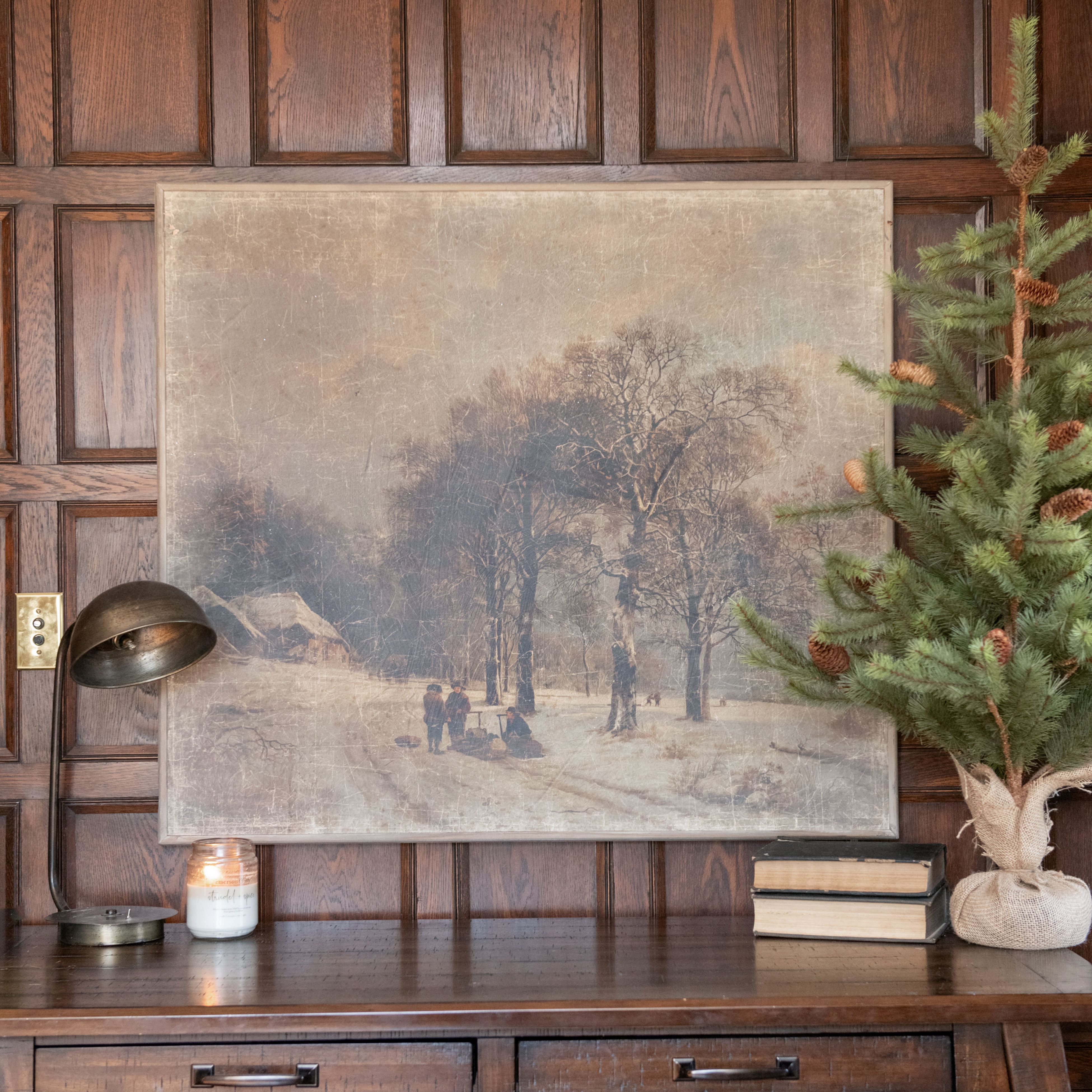 WINTER AT THE FARM PRINT*