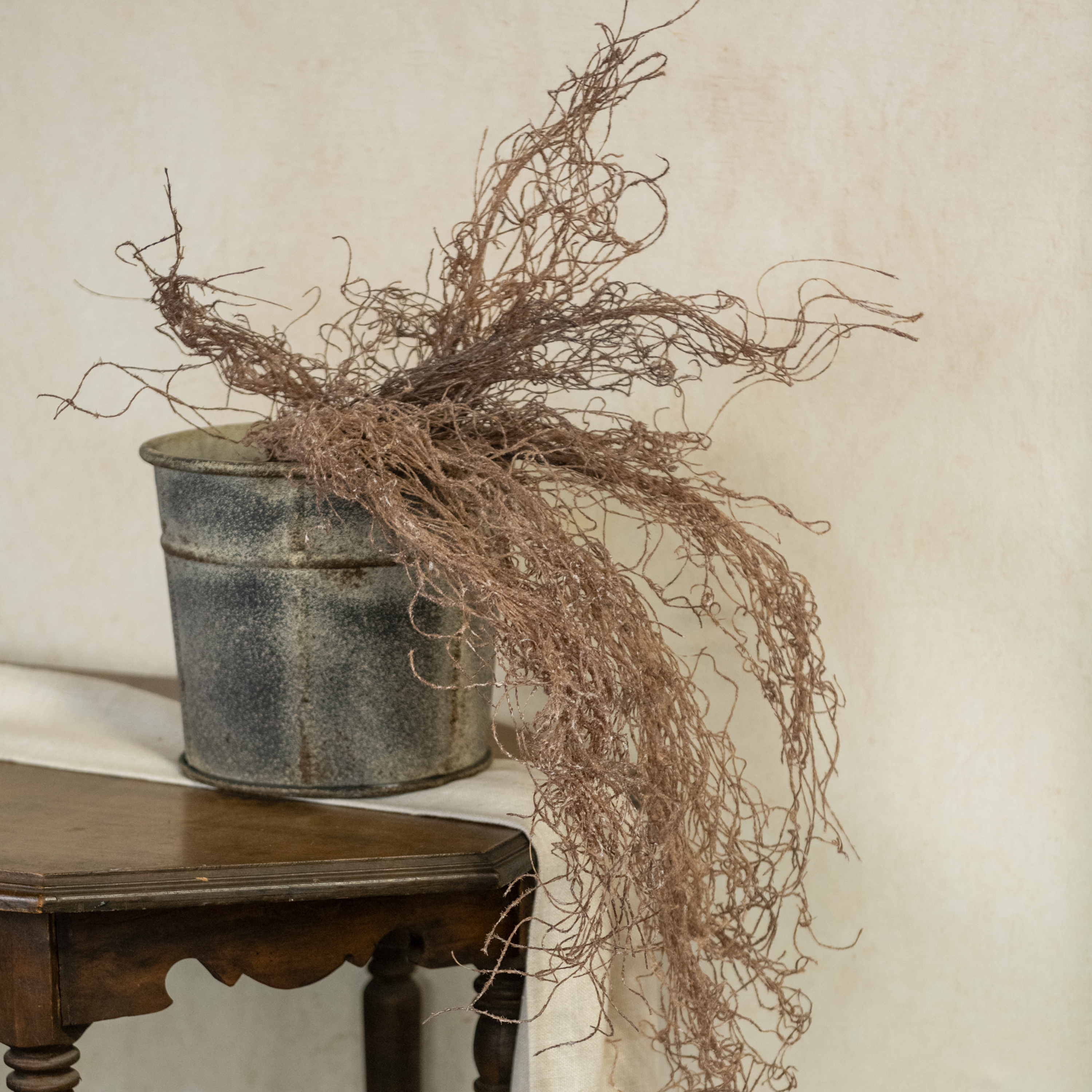 51" TAUPE SPANISH MOSS BUSH