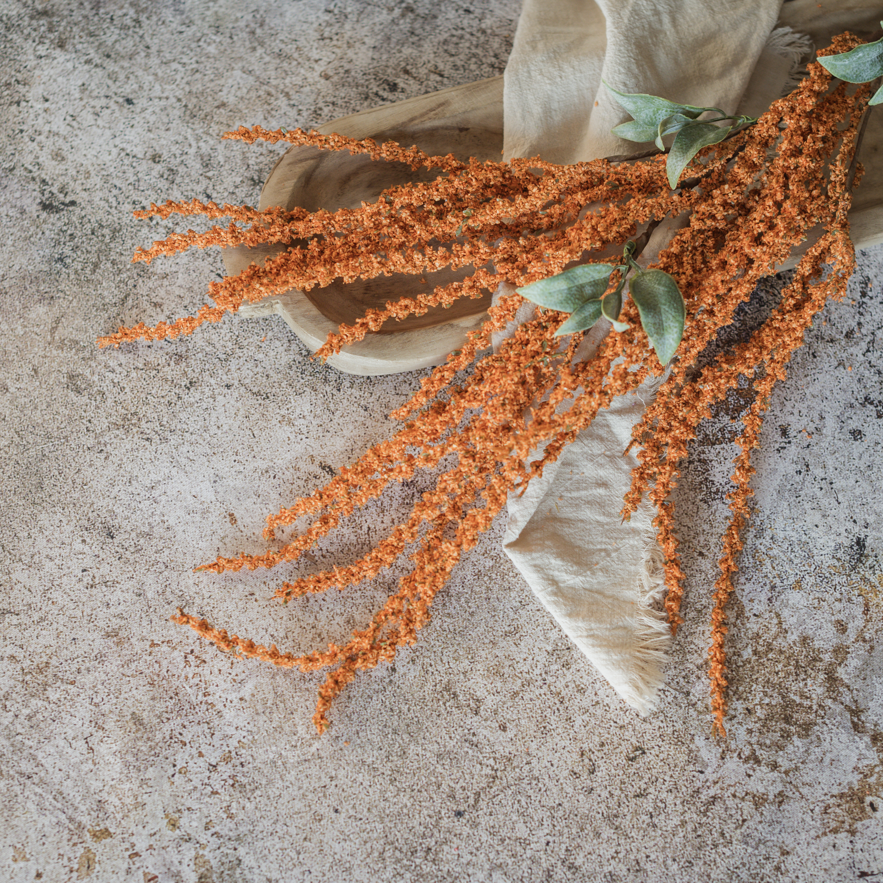 39" ORANGE AMARANTHUS HANGING SPRAY