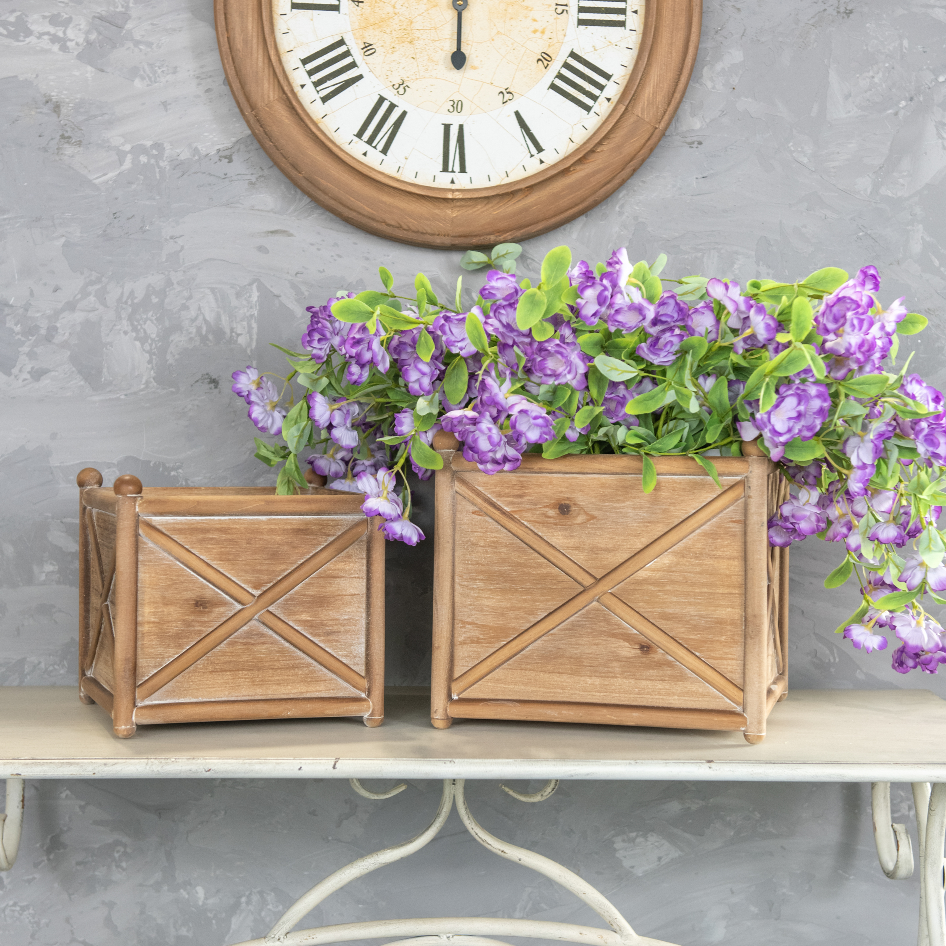SET/ 2 CRISS CROSS CRATES