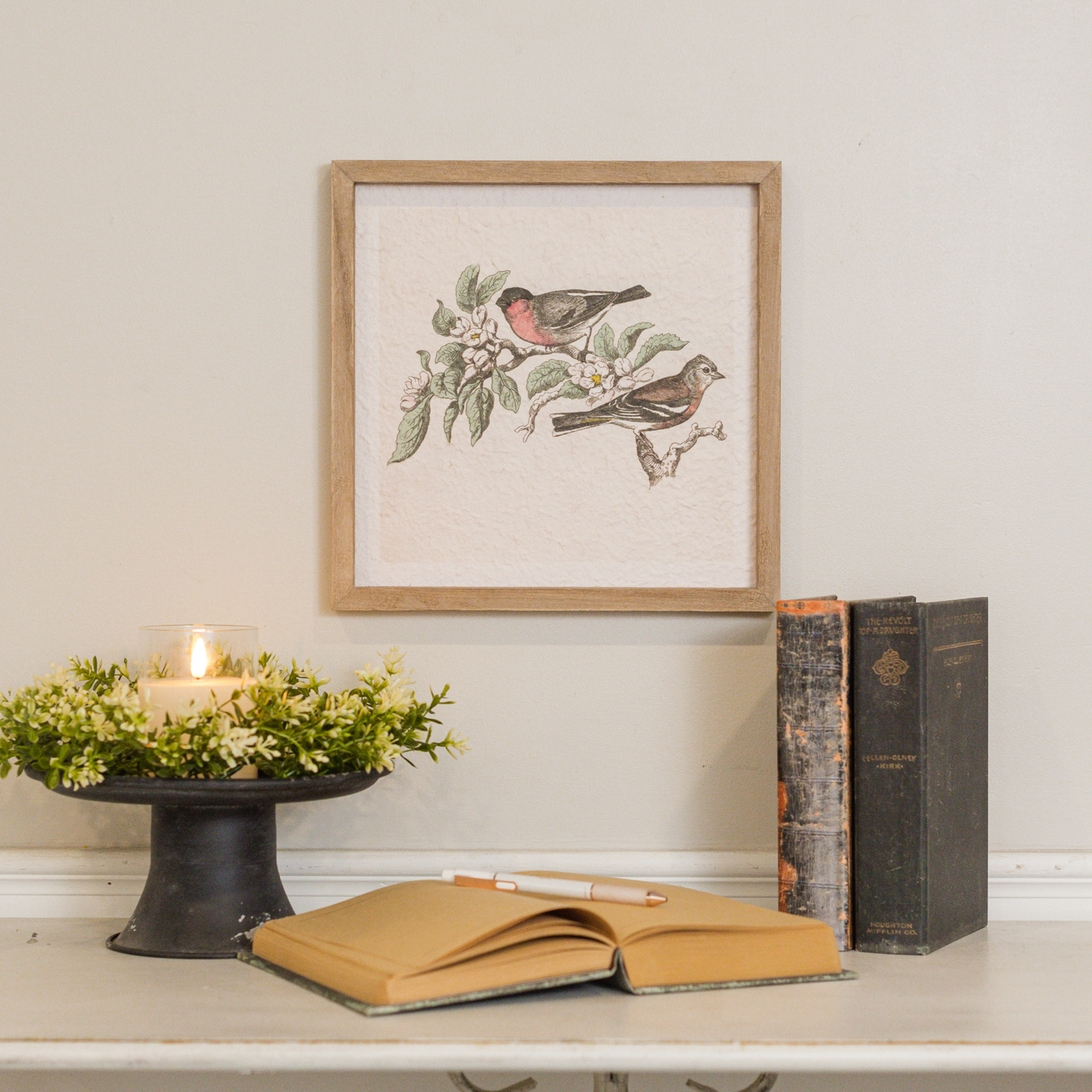 12" BIRDS ON A BRANCH PRINT