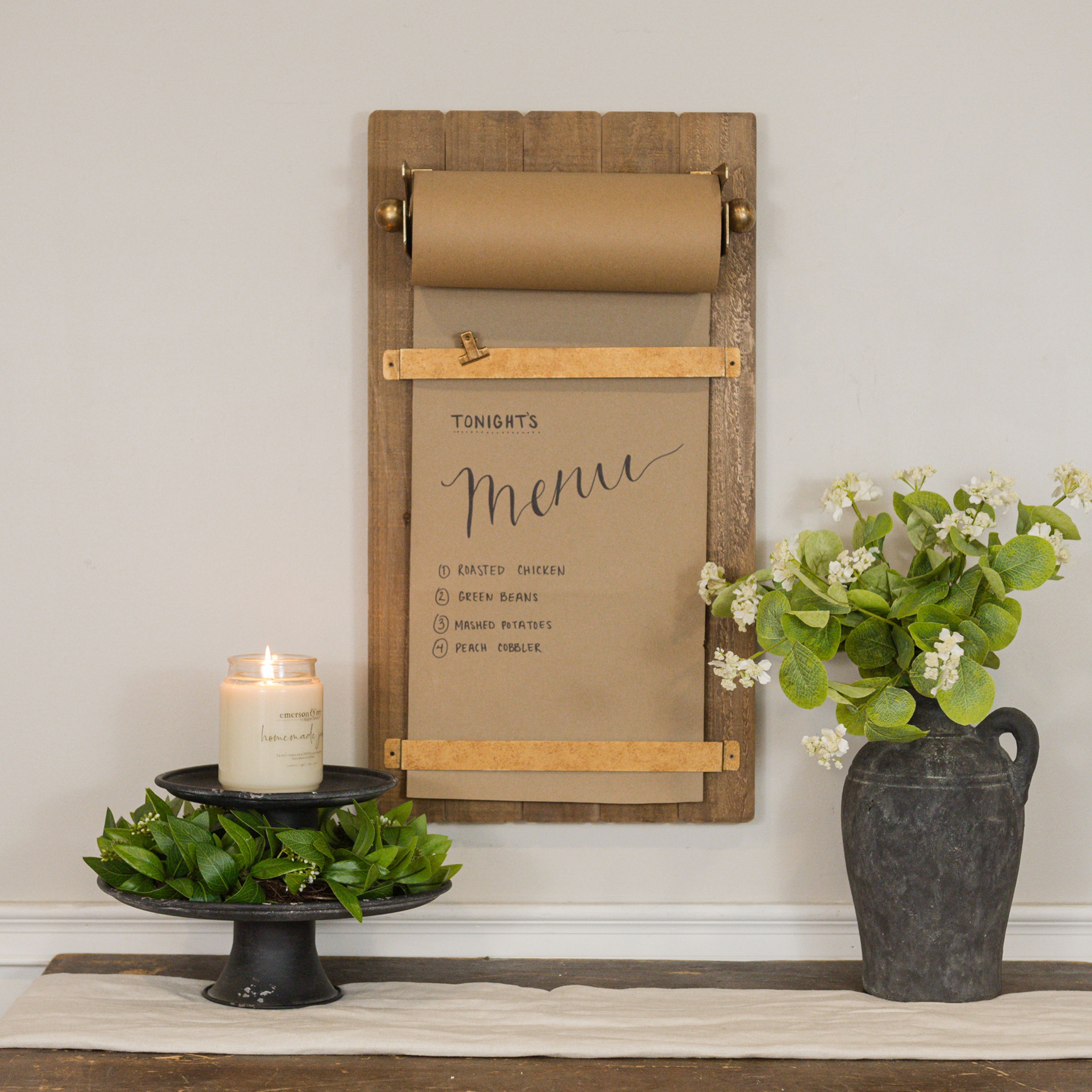 WOOD WALL NOTE HOLDER