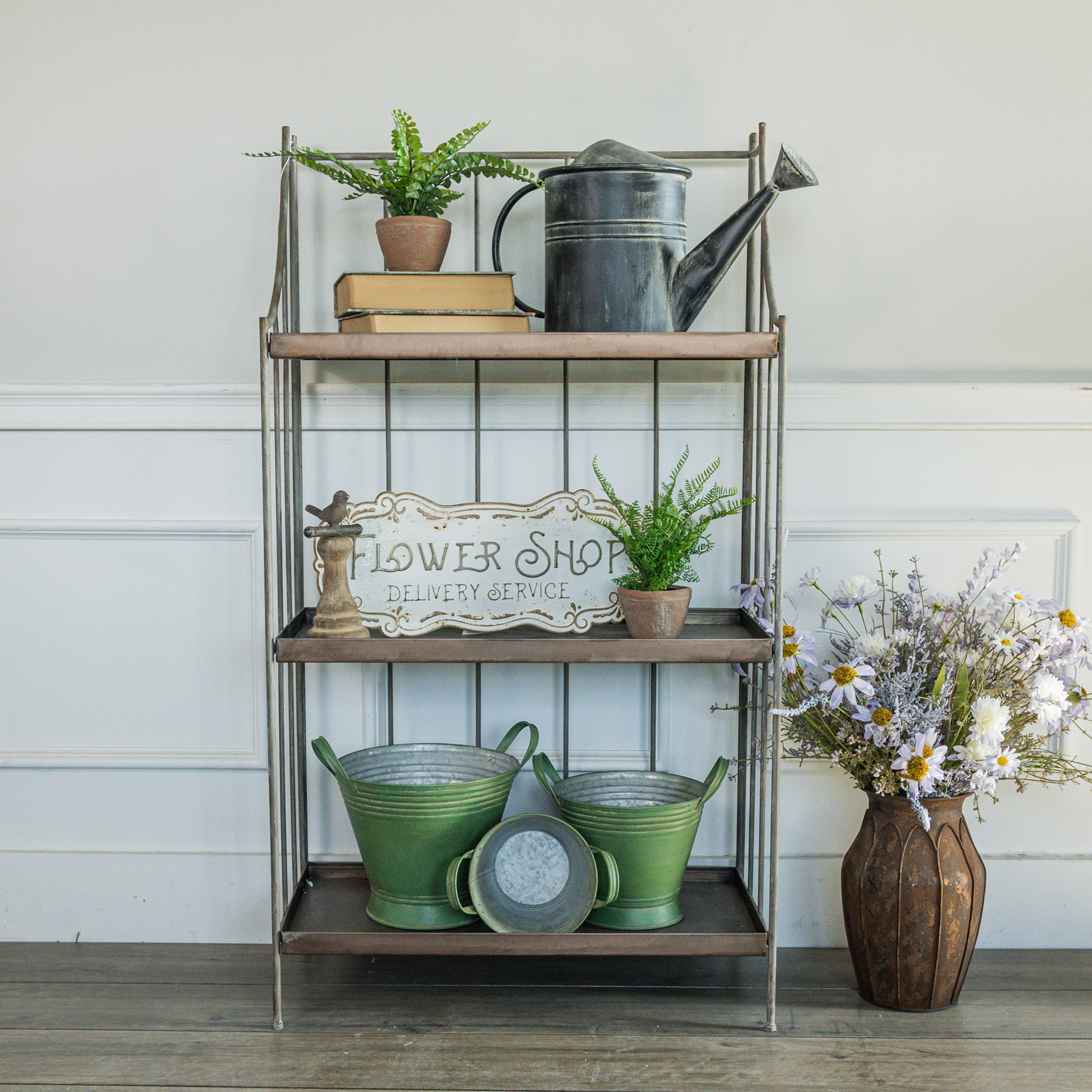 3 TIER STANDING SHELF