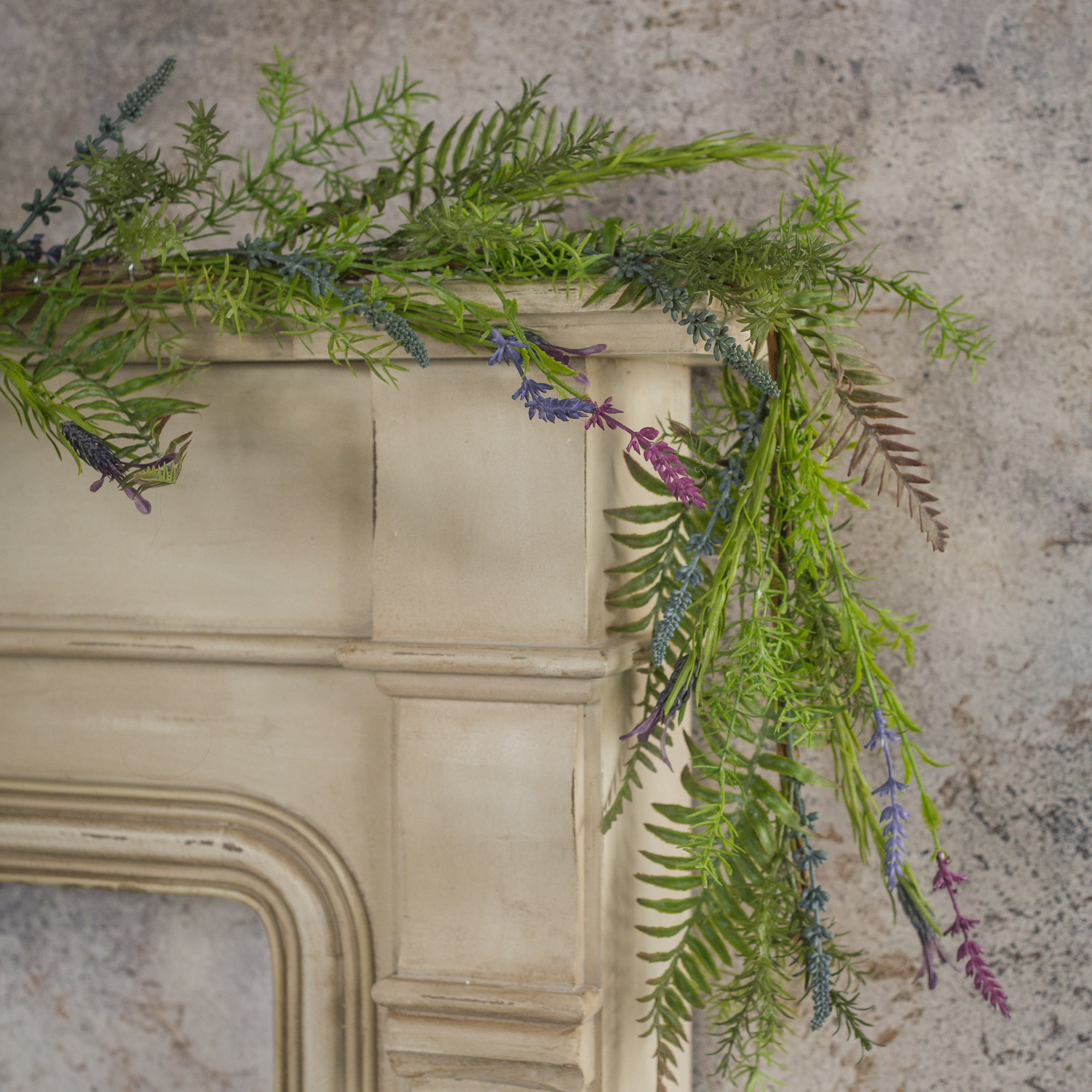 6' LAVENDER & FERN GARLAND