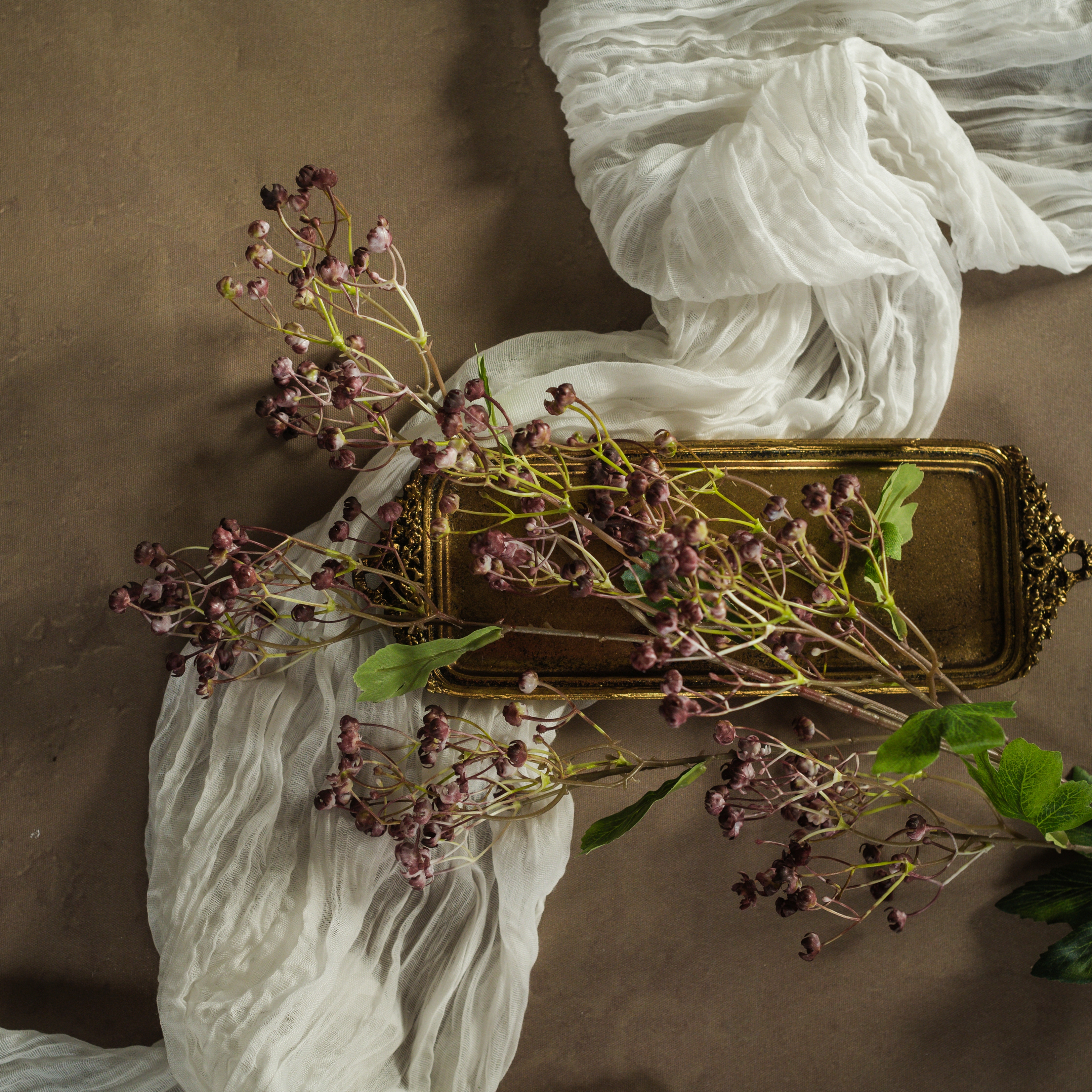 34" WINE WINTER DAPHNE SPRAY