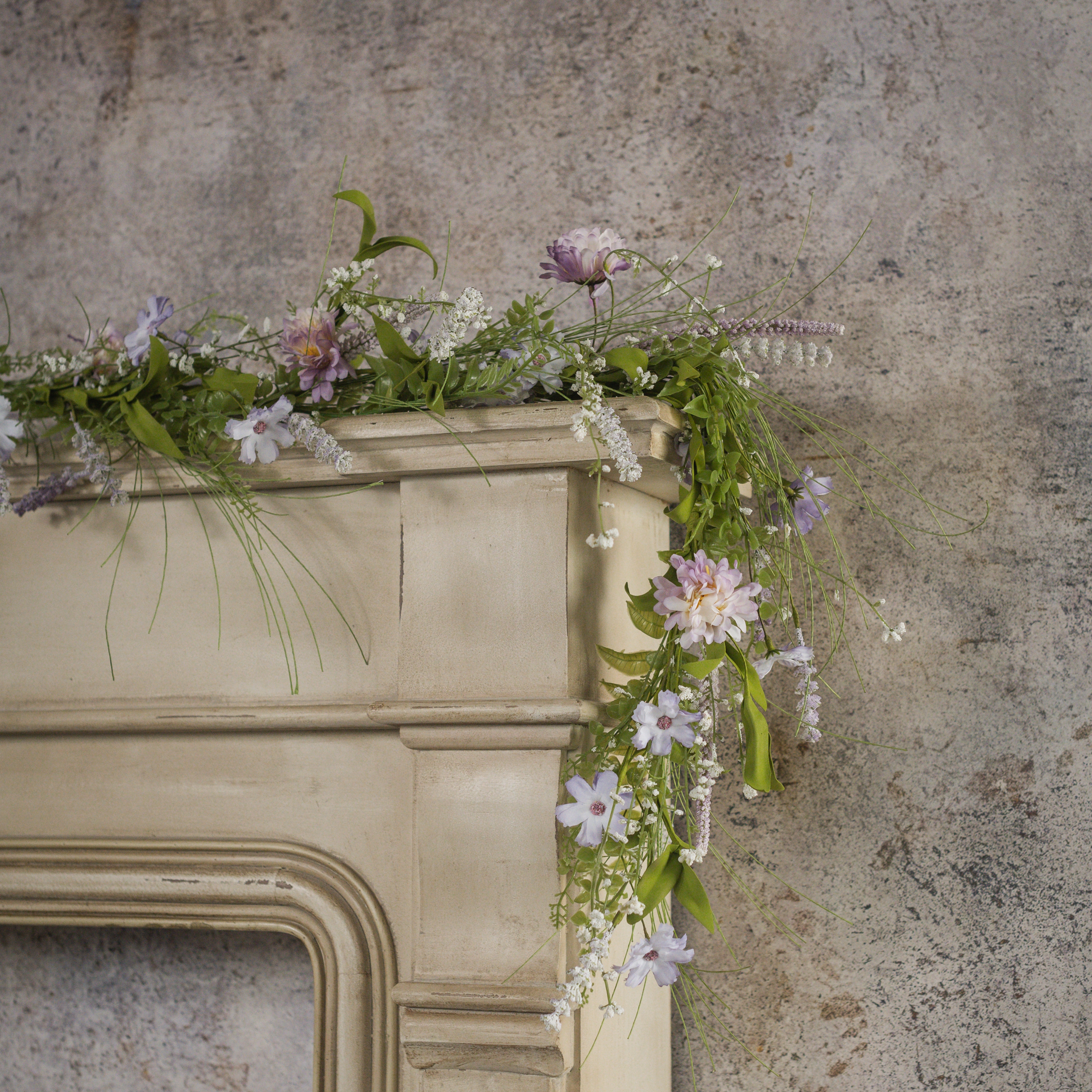 6' PURPLE WILDFLOWER GARLAND