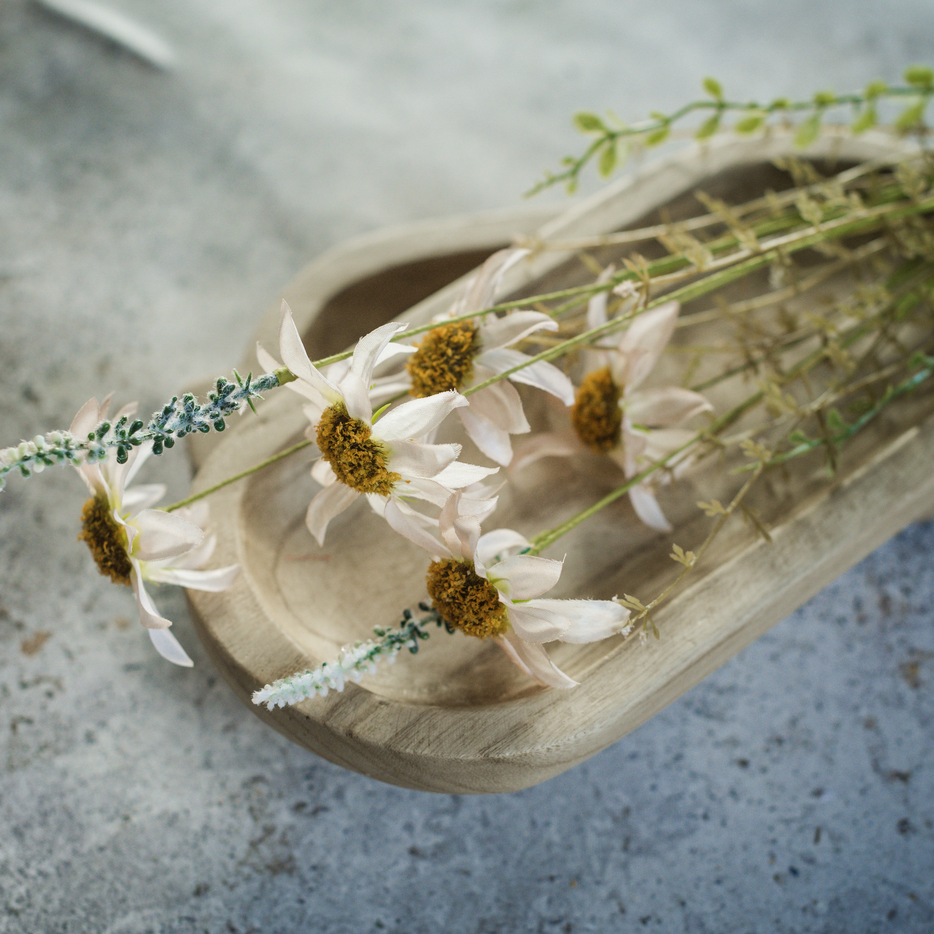 22.5" PALE PINK WILDFLOWER SPRAY