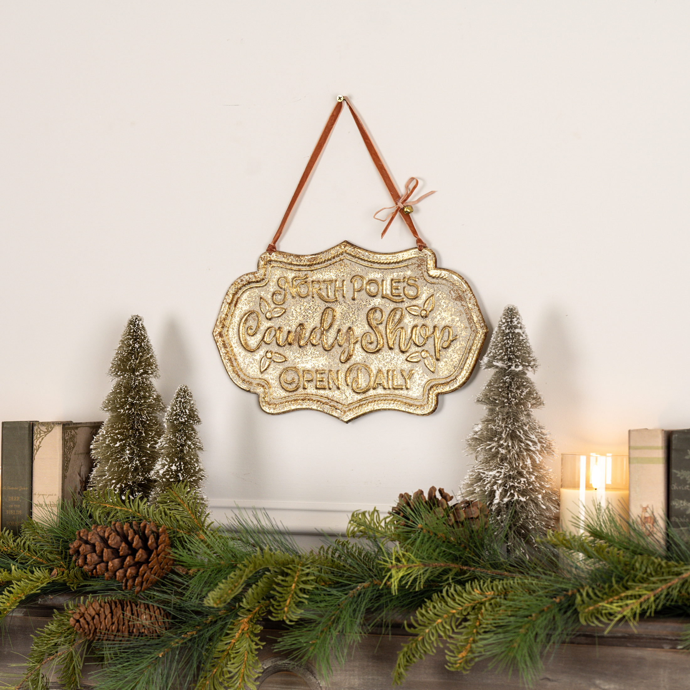 NORTH POLE'S CANDY SHOP SIGN