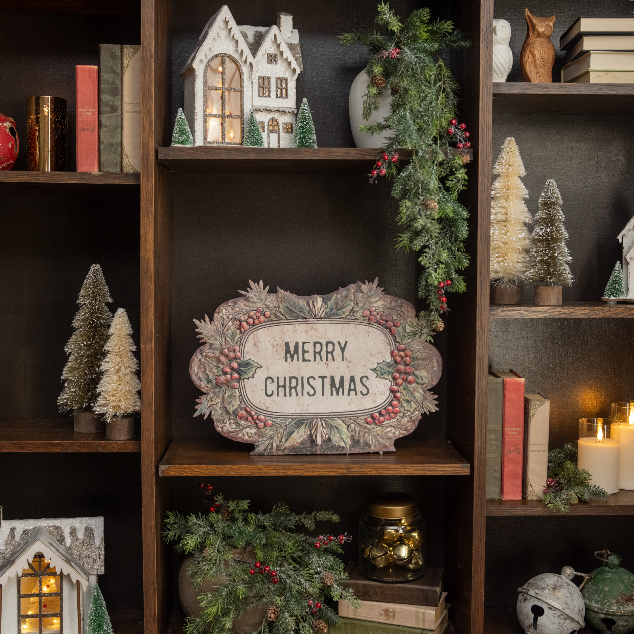 18.25" MERRY CHRISTMAS METAL DUMMY BOARD