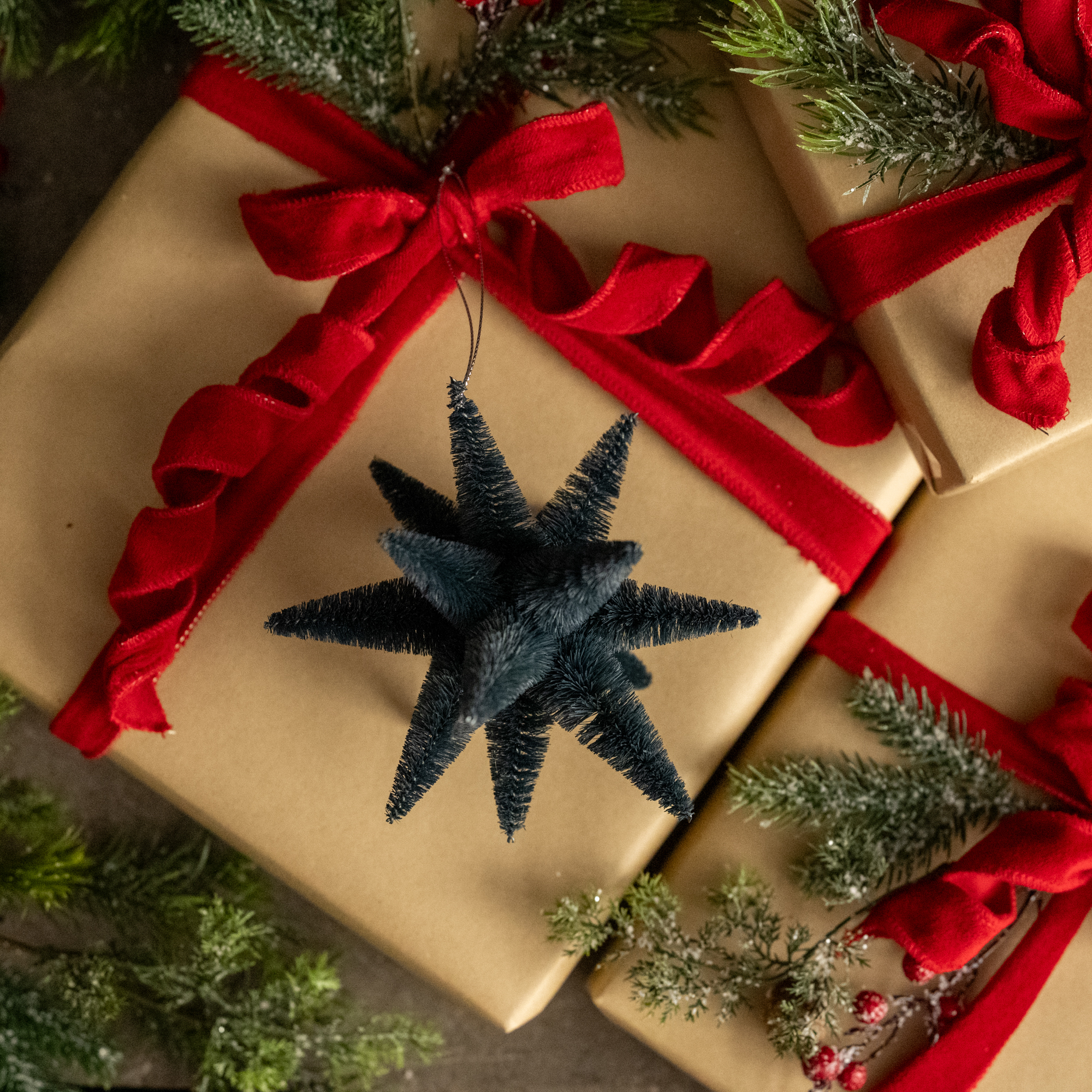 BLUE BOTTLEBRUSH STAR ORNAMENT