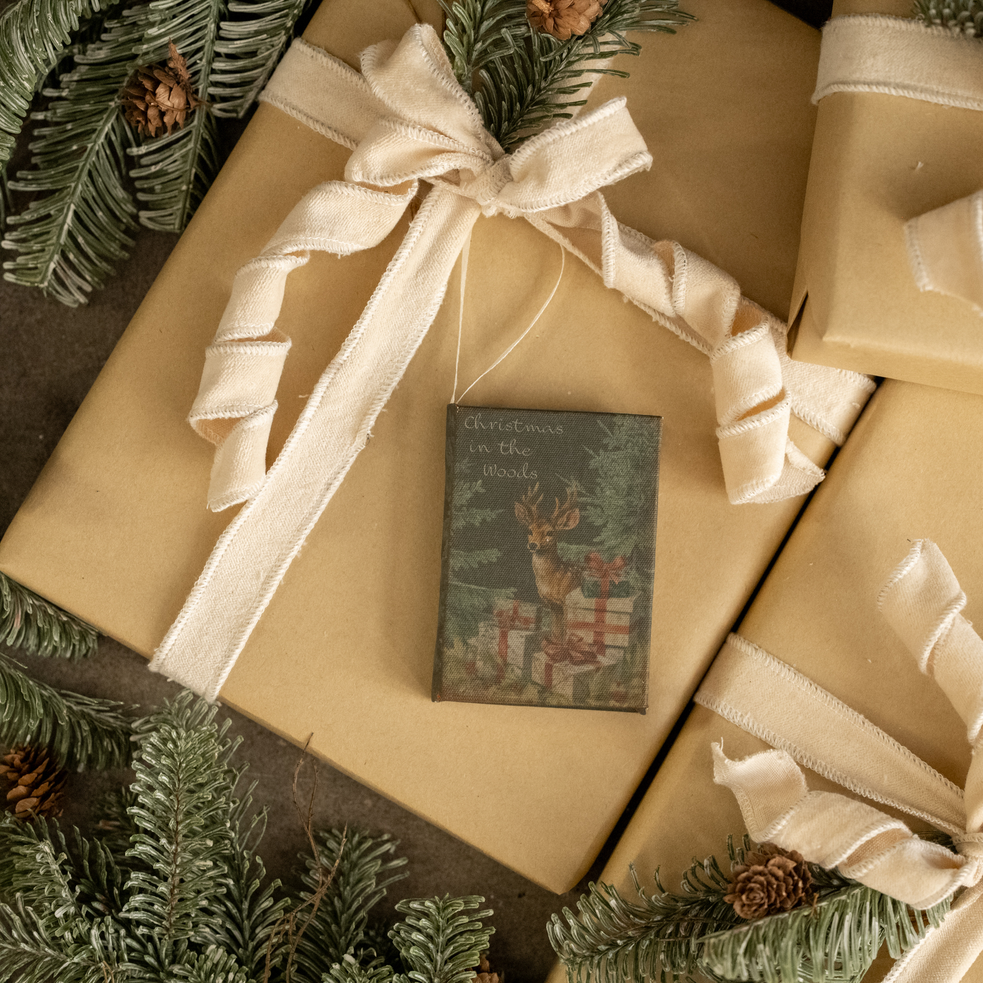 CHRISTMAS IN THE WOODS JOURNAL ORNAMENT