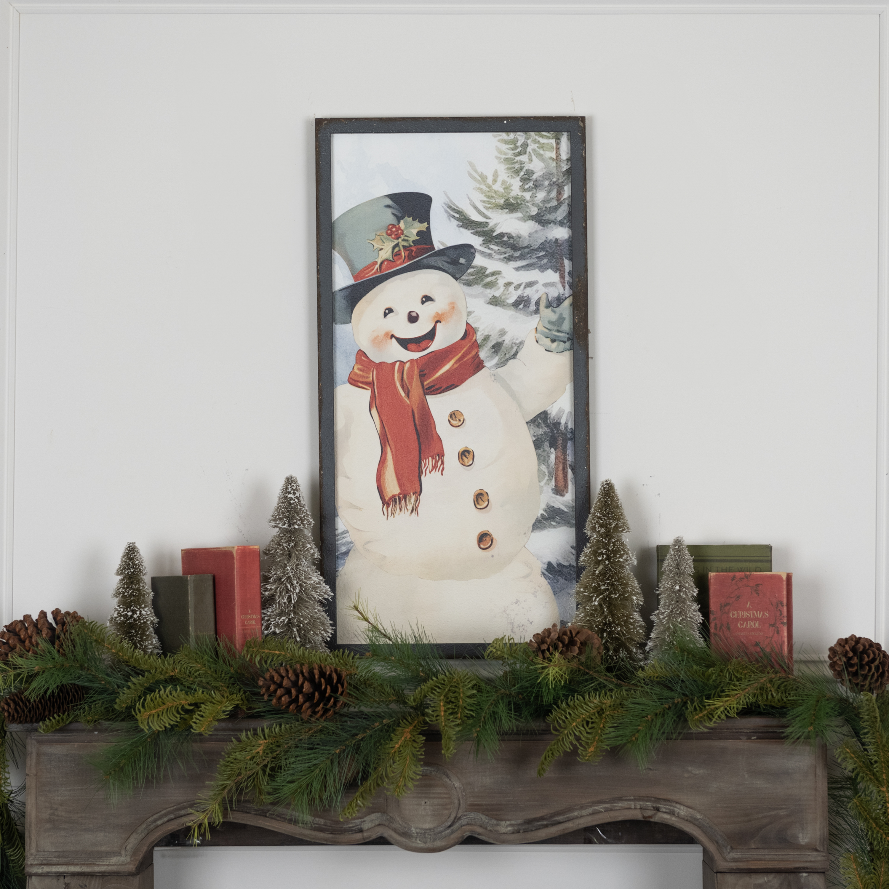 28" JOLLY SNOWMAN PRINT