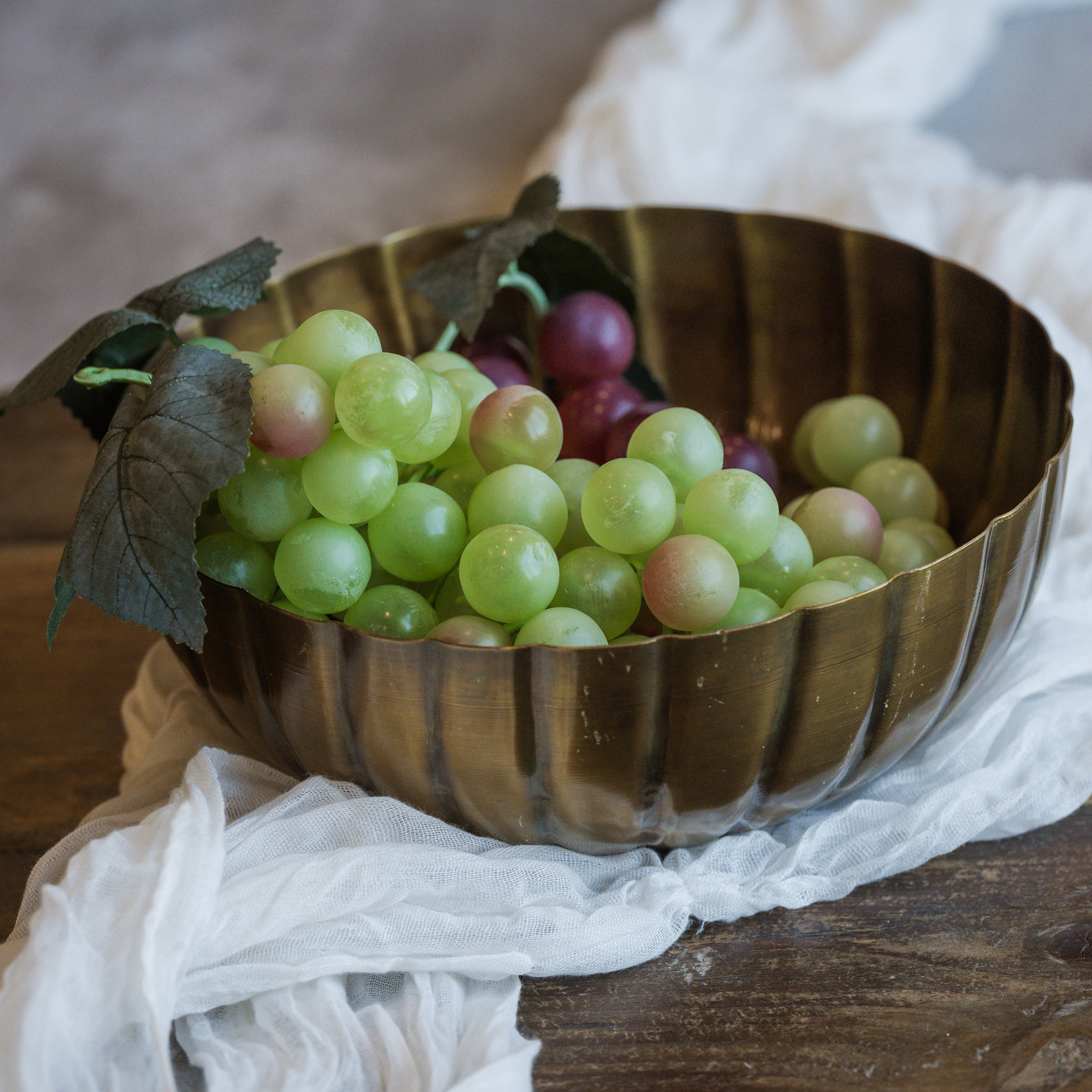 12" GREEN GRAPE CLUSTER
