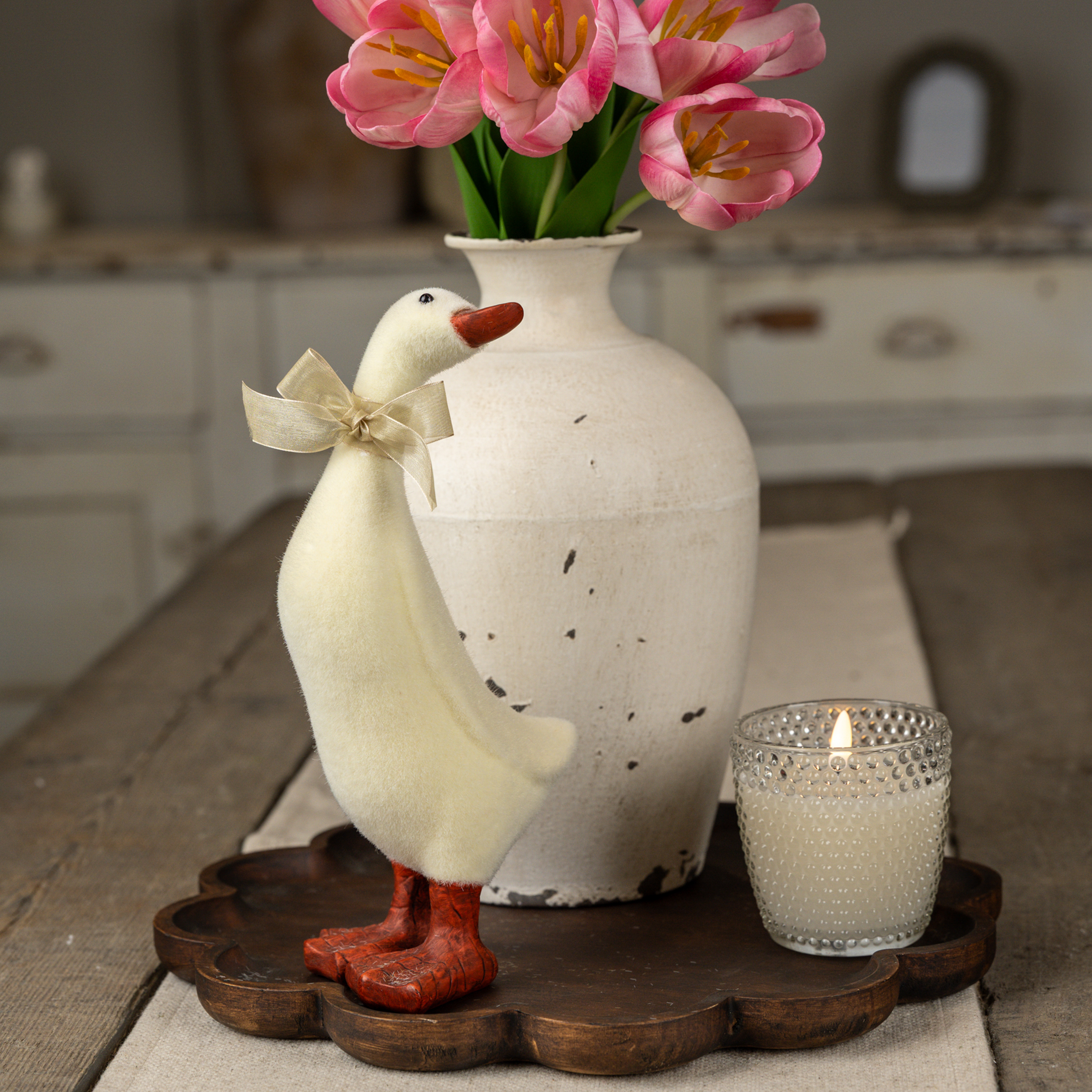 11" CREAM DUCK