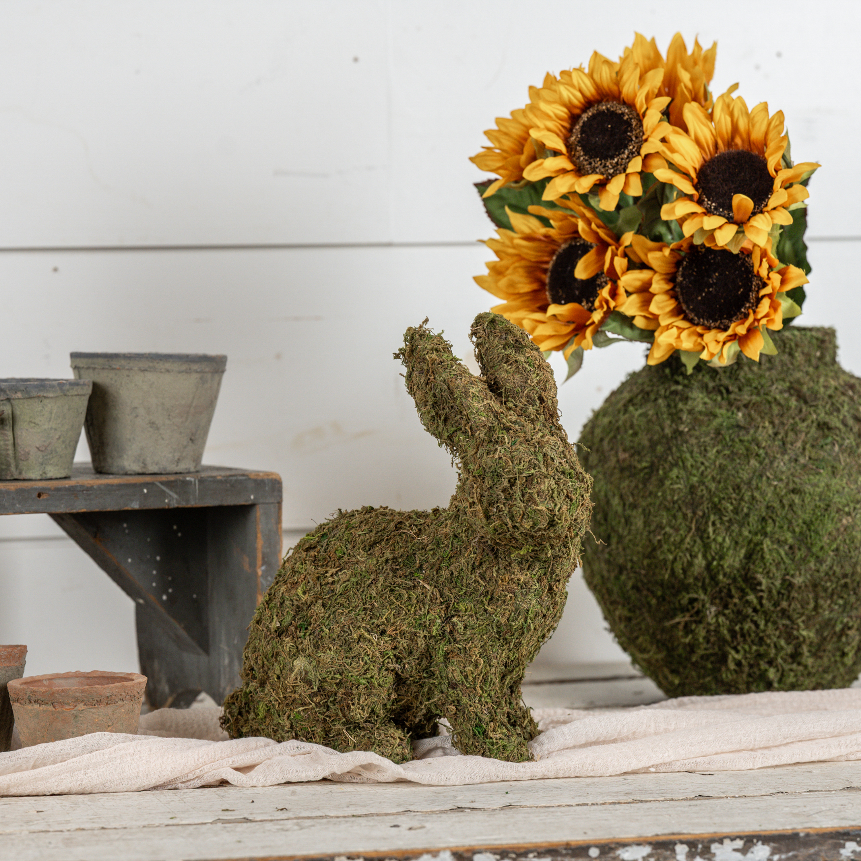 11.5" MOSS BUNNY