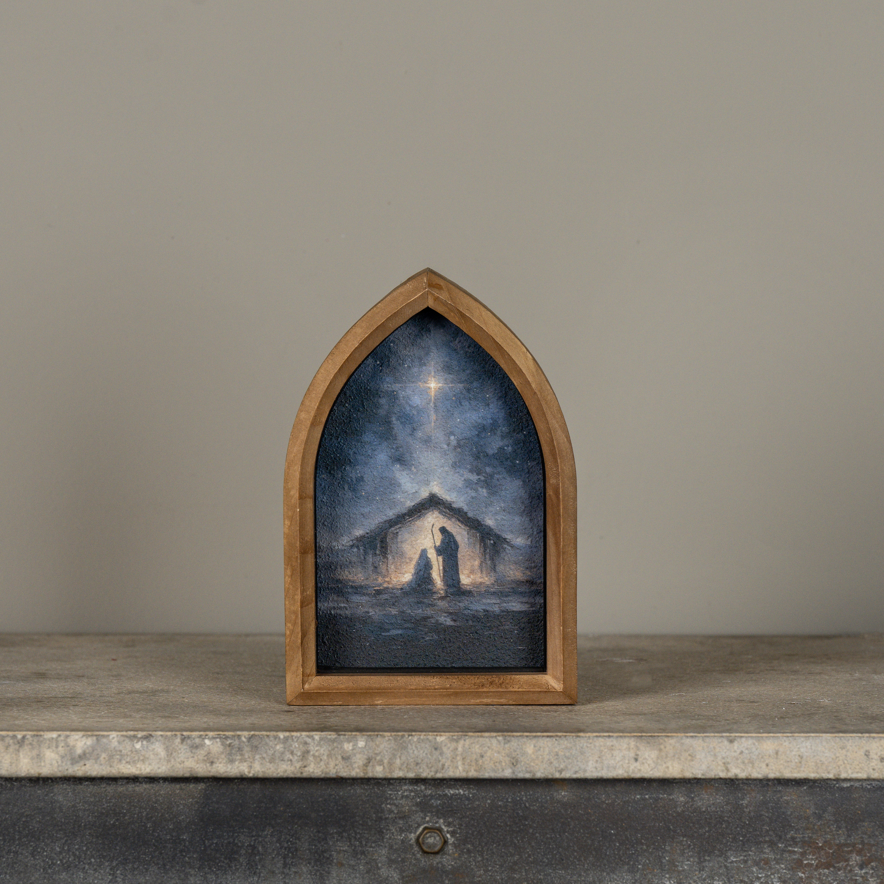 8" NATIVITY FRAMED TABLETOP SIGN