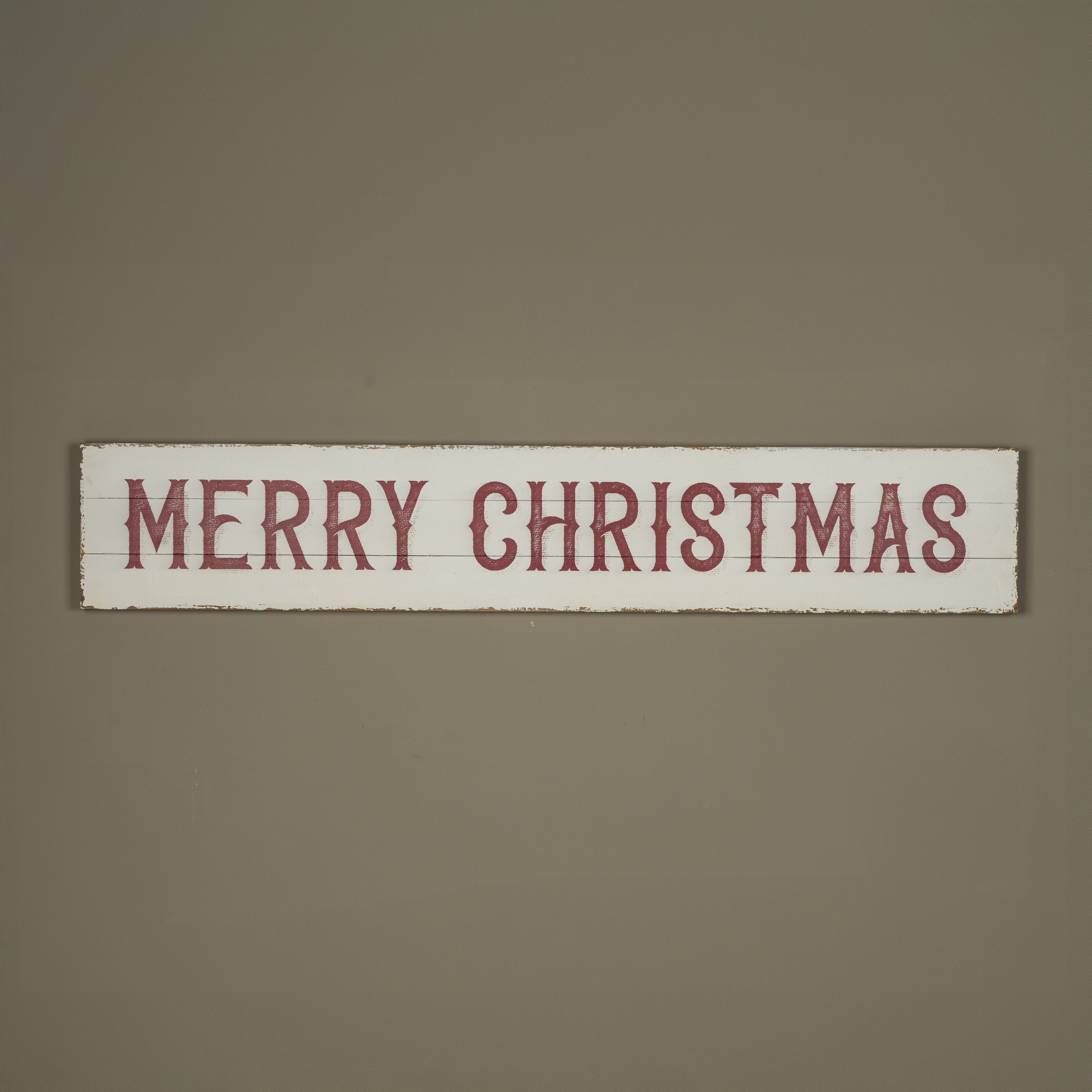 63.5" HORIZONTAL RED MERRY CHRISTMAS SIGN