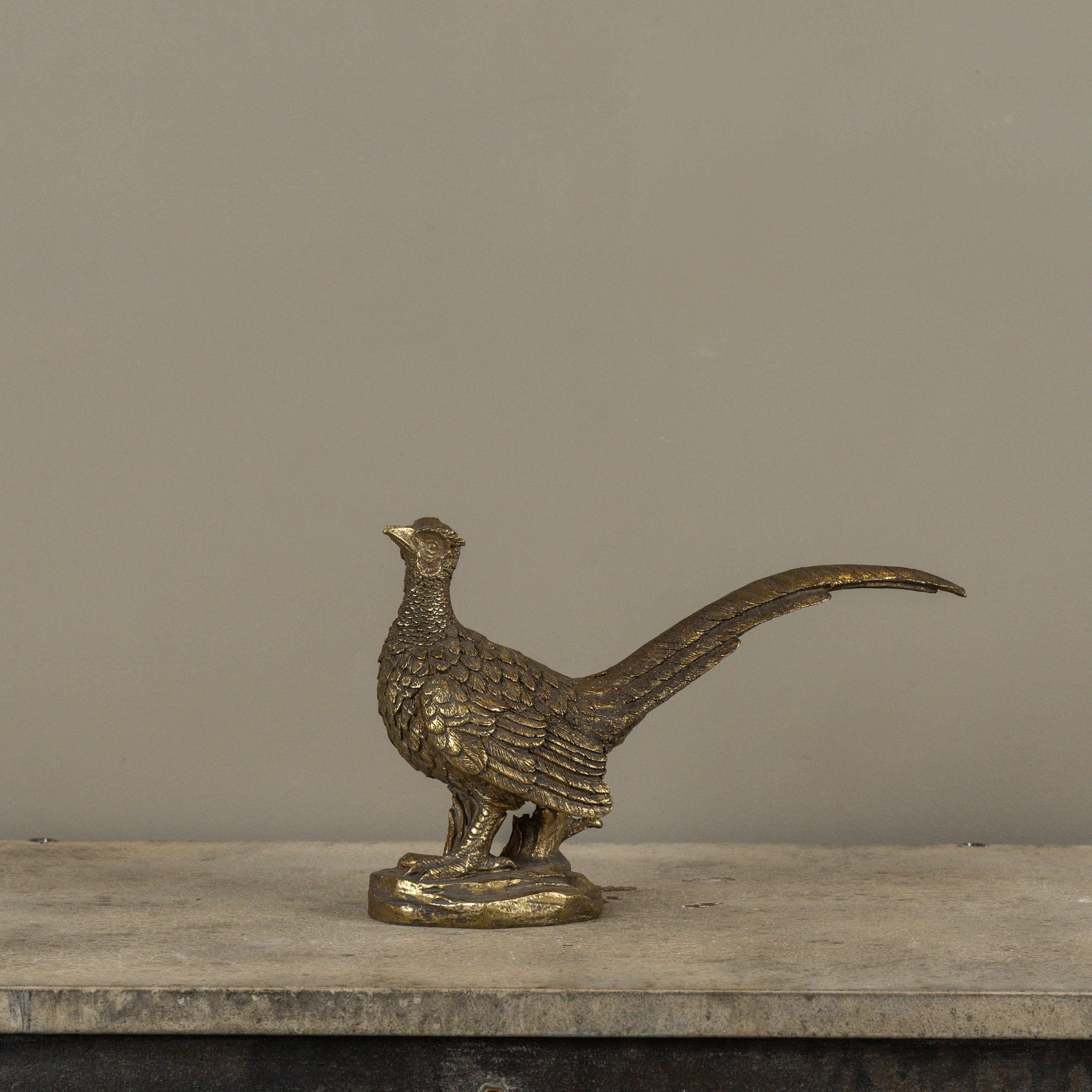 GOLD PHEASANT STATUETTE