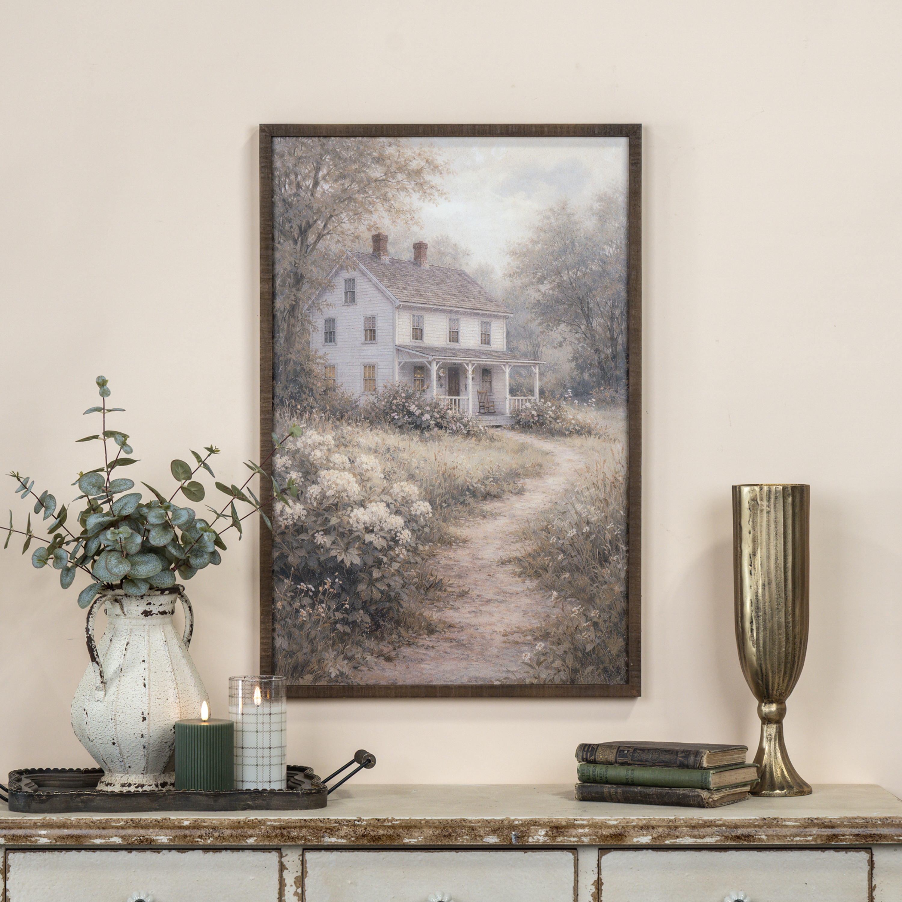 30" FOREST COTTAGE PRINT