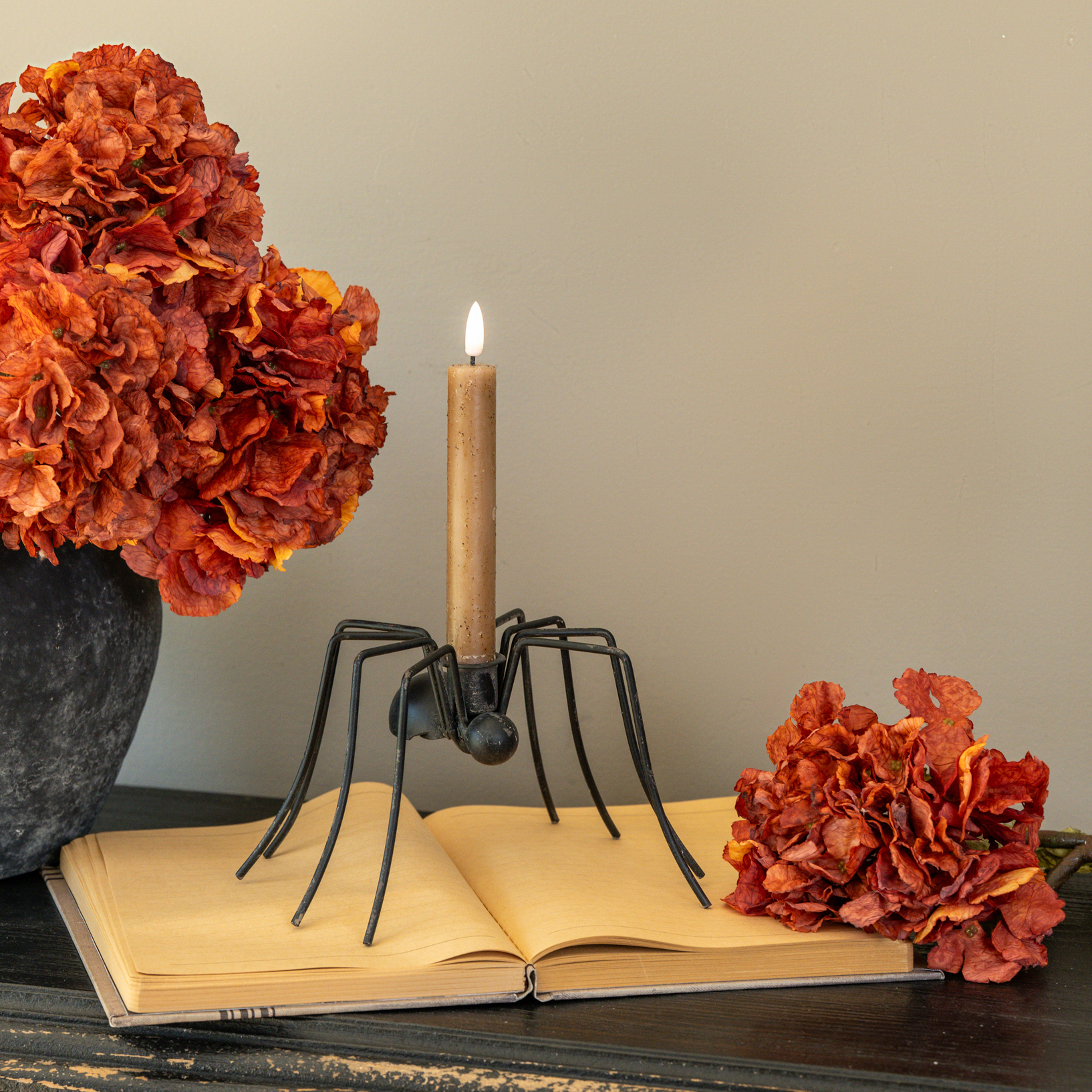 SPIDER TAPER CANDLE HOLDER