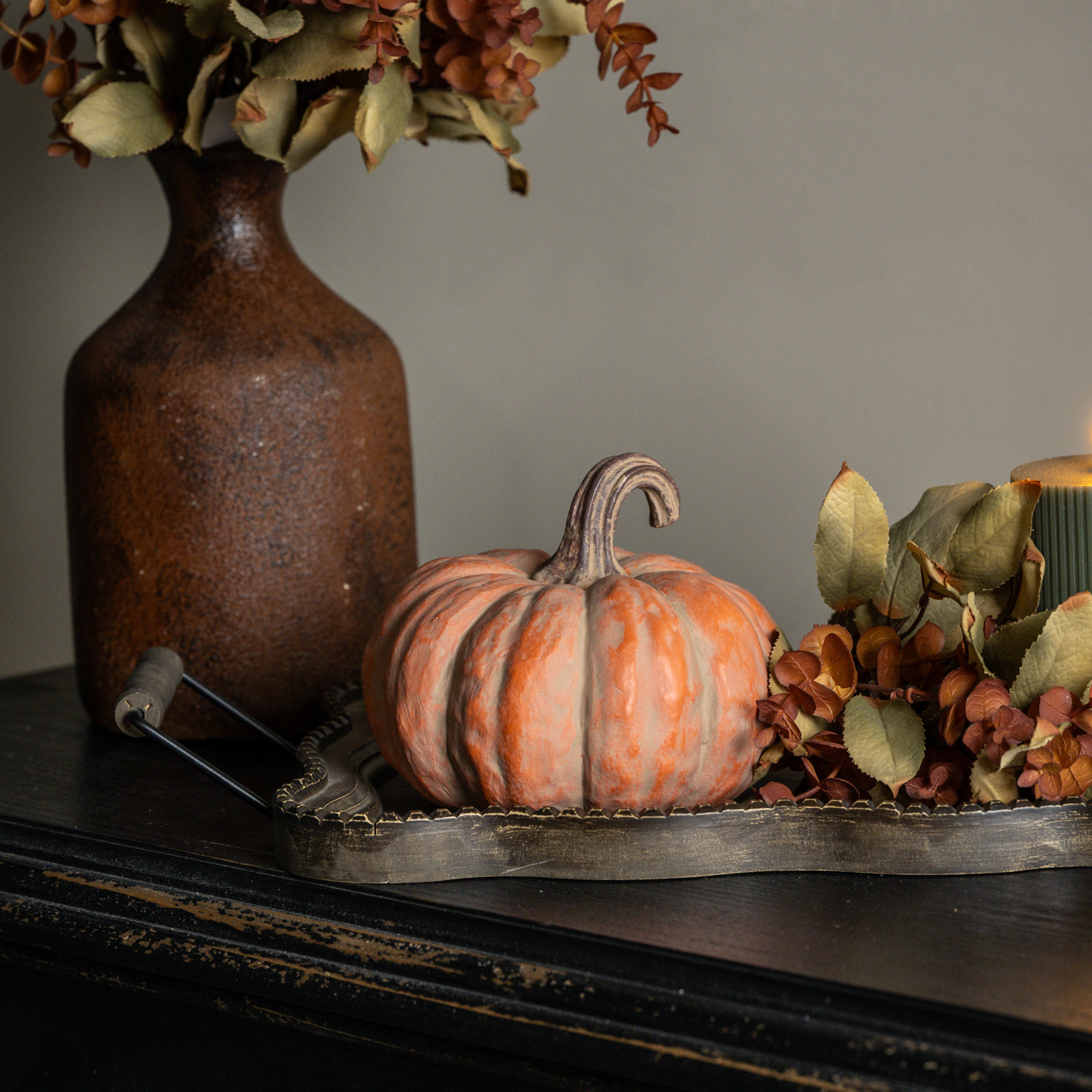 5.75" DUSTY ORANGE PUMPKIN