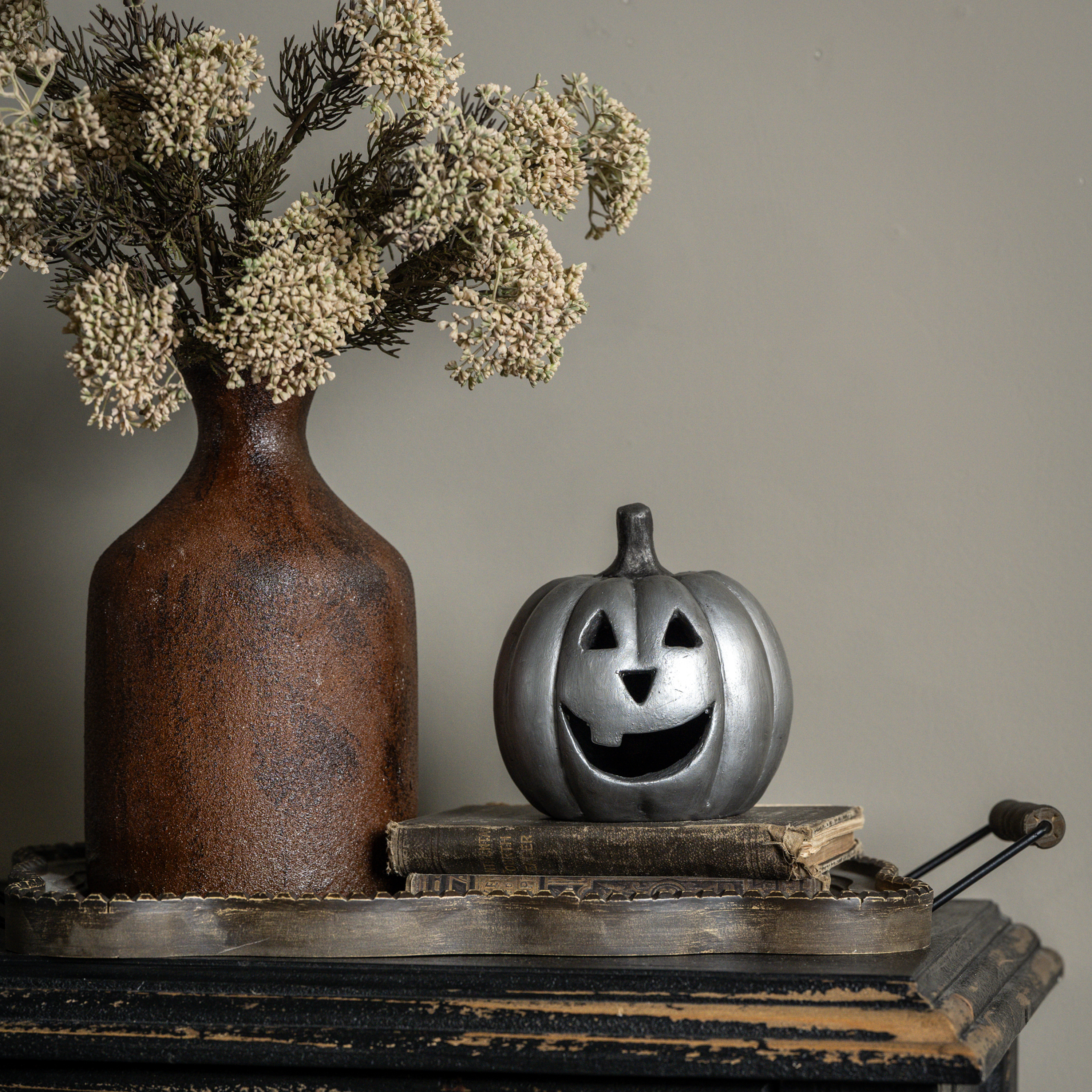 5.5" SILVER BIG MOUTH PUMPKIN