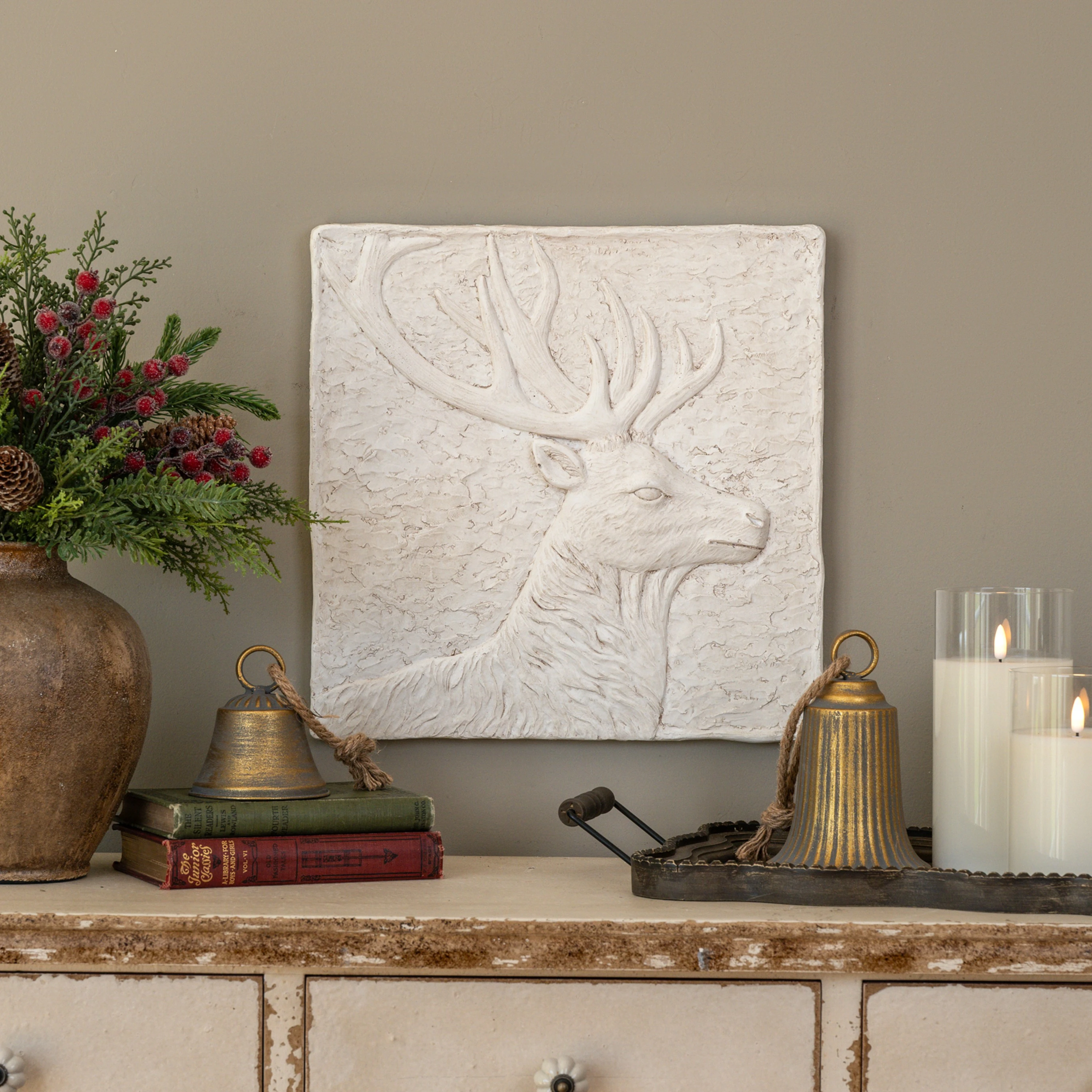 REINDEER WALL PLAQUE