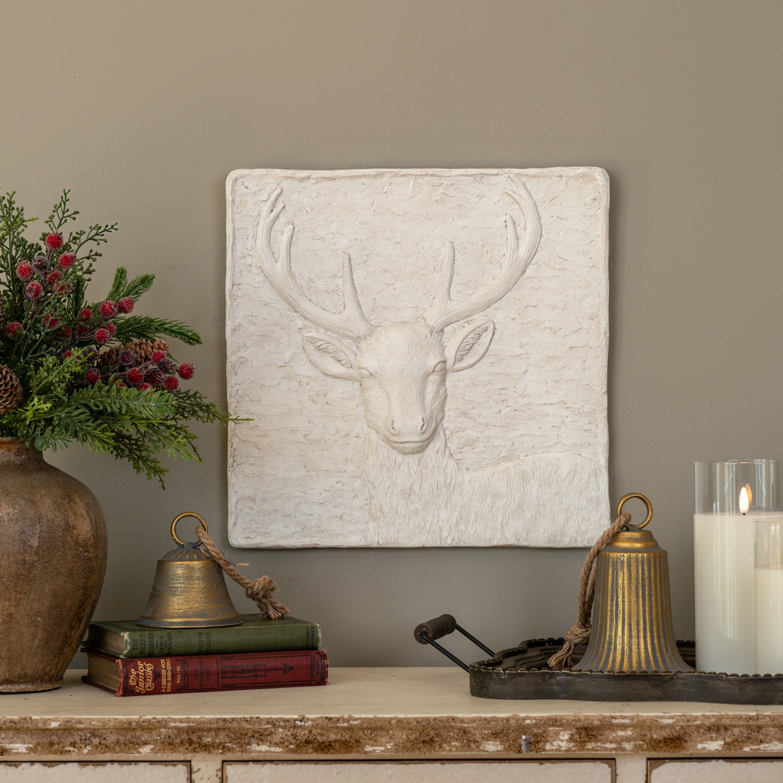 STAG WALL PLAQUE