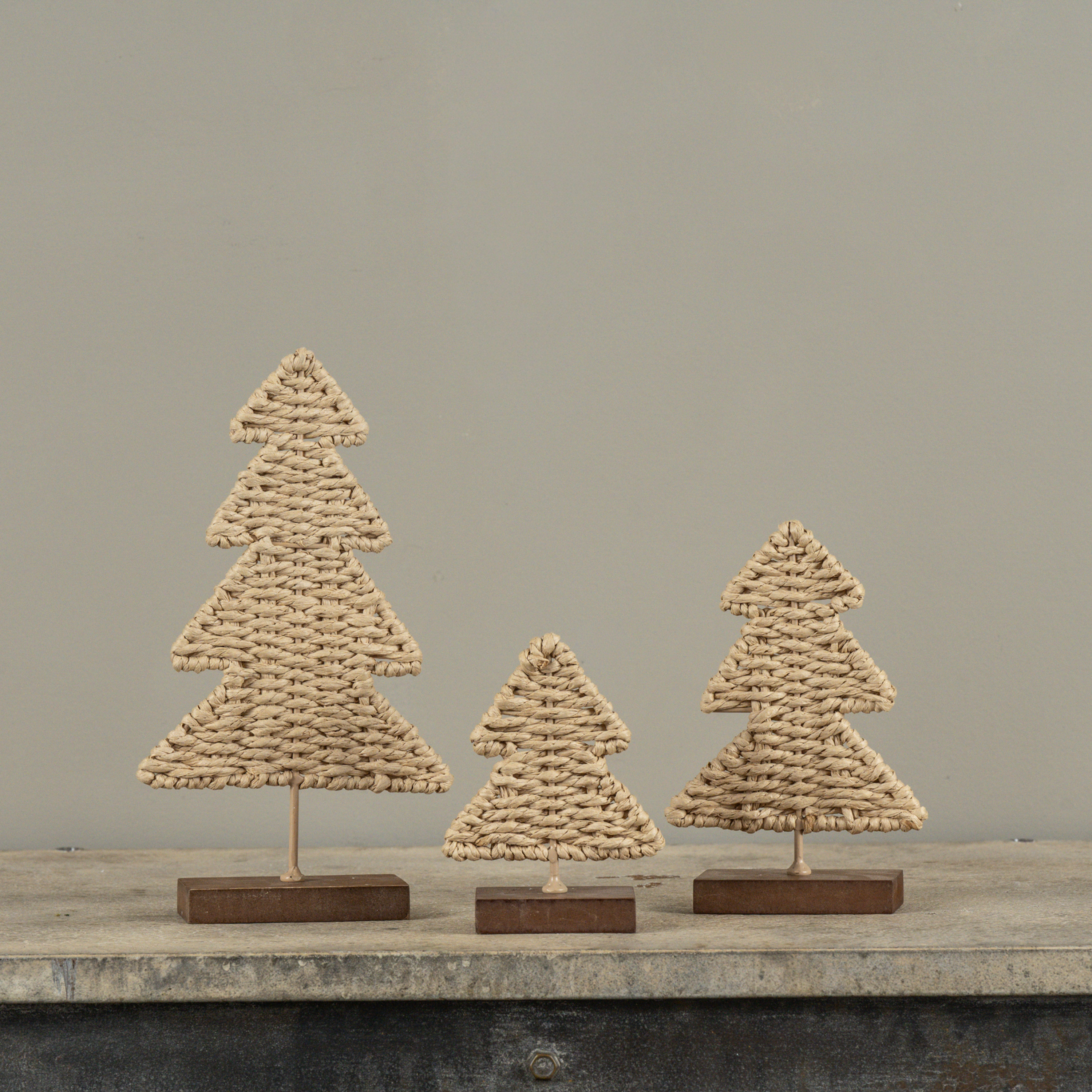 SET/3 RATTAN TREES