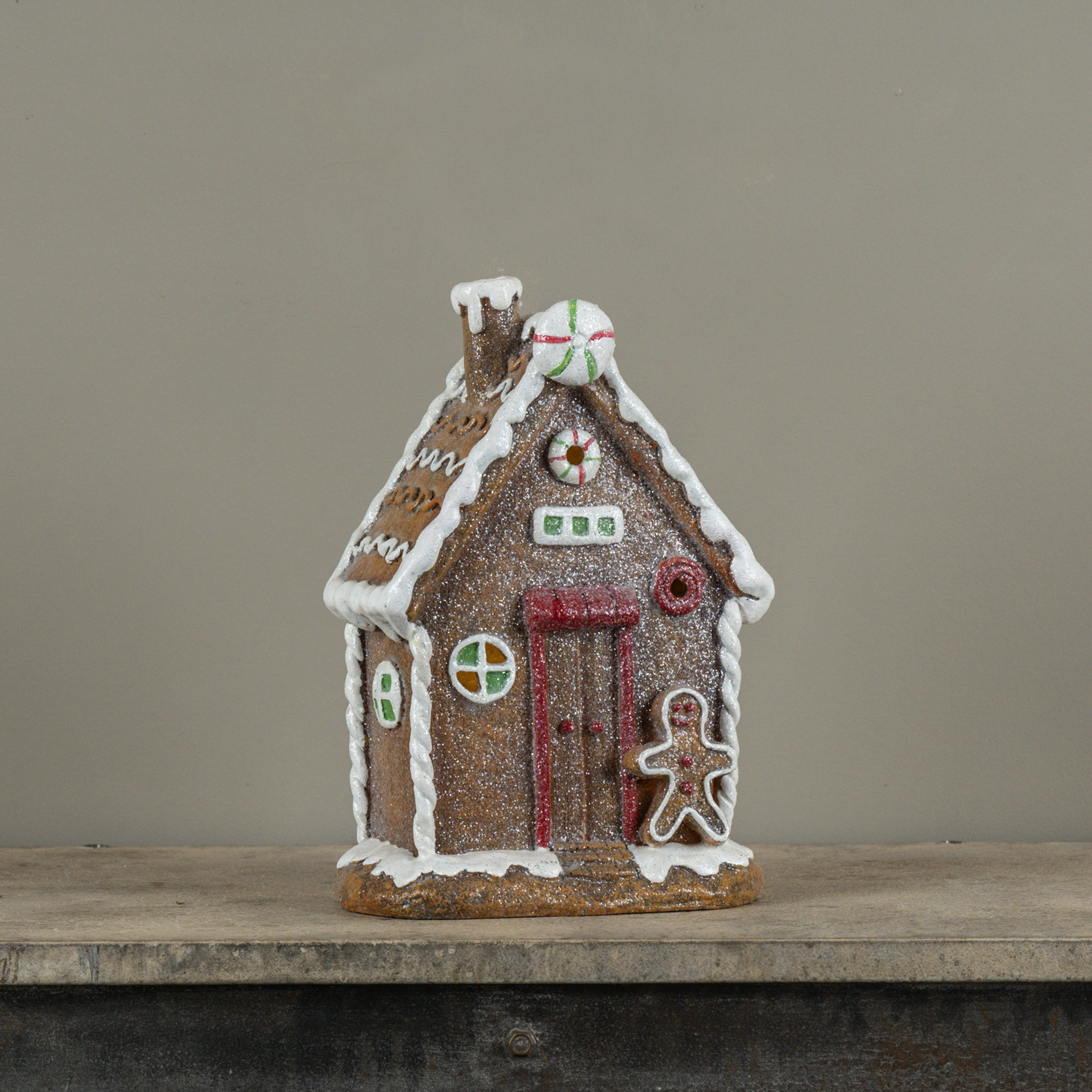 12.5" SWEETIE LIGHTED GINGERBEAD HOUSE