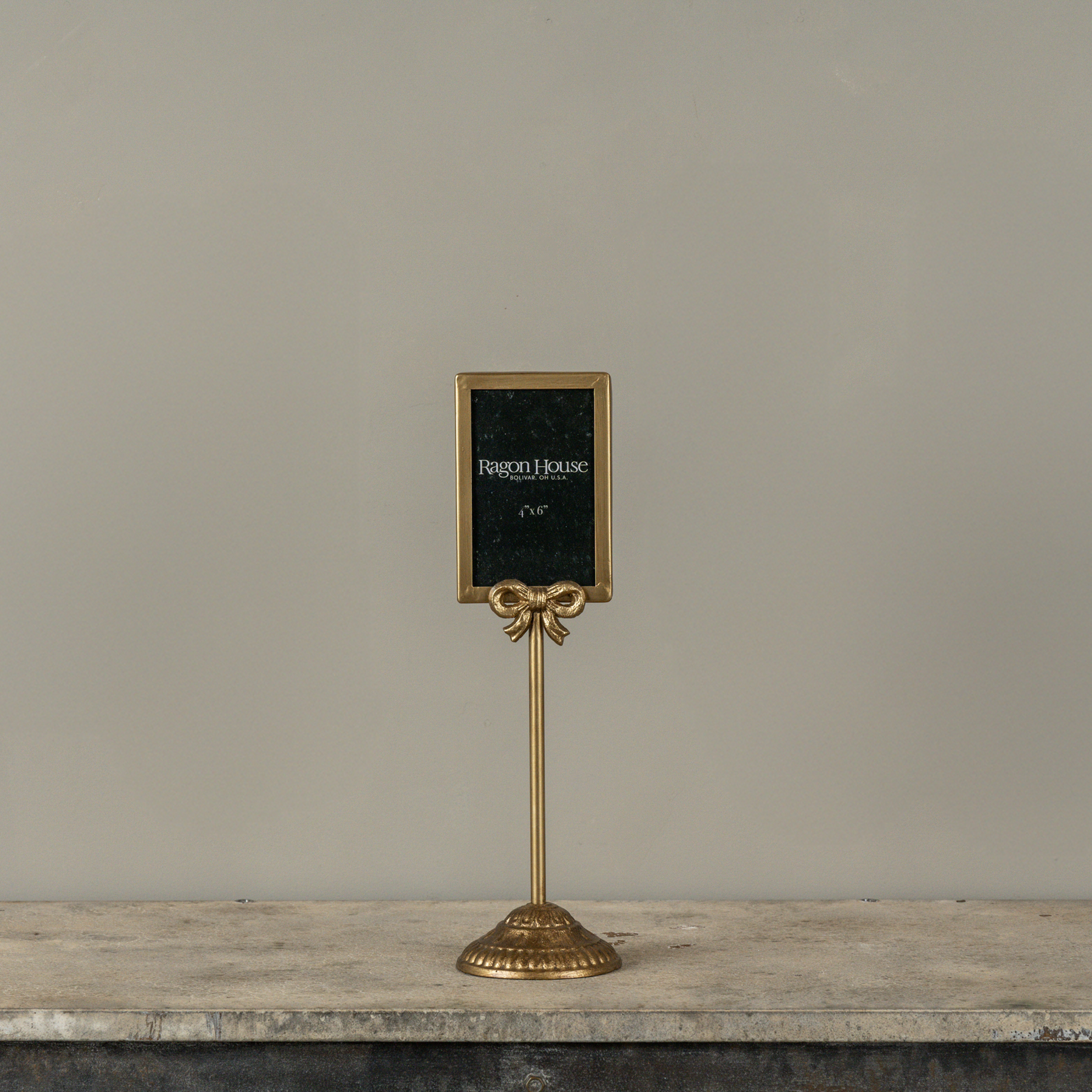 4" X 6" GOLD FRAME TABLETOP STAND